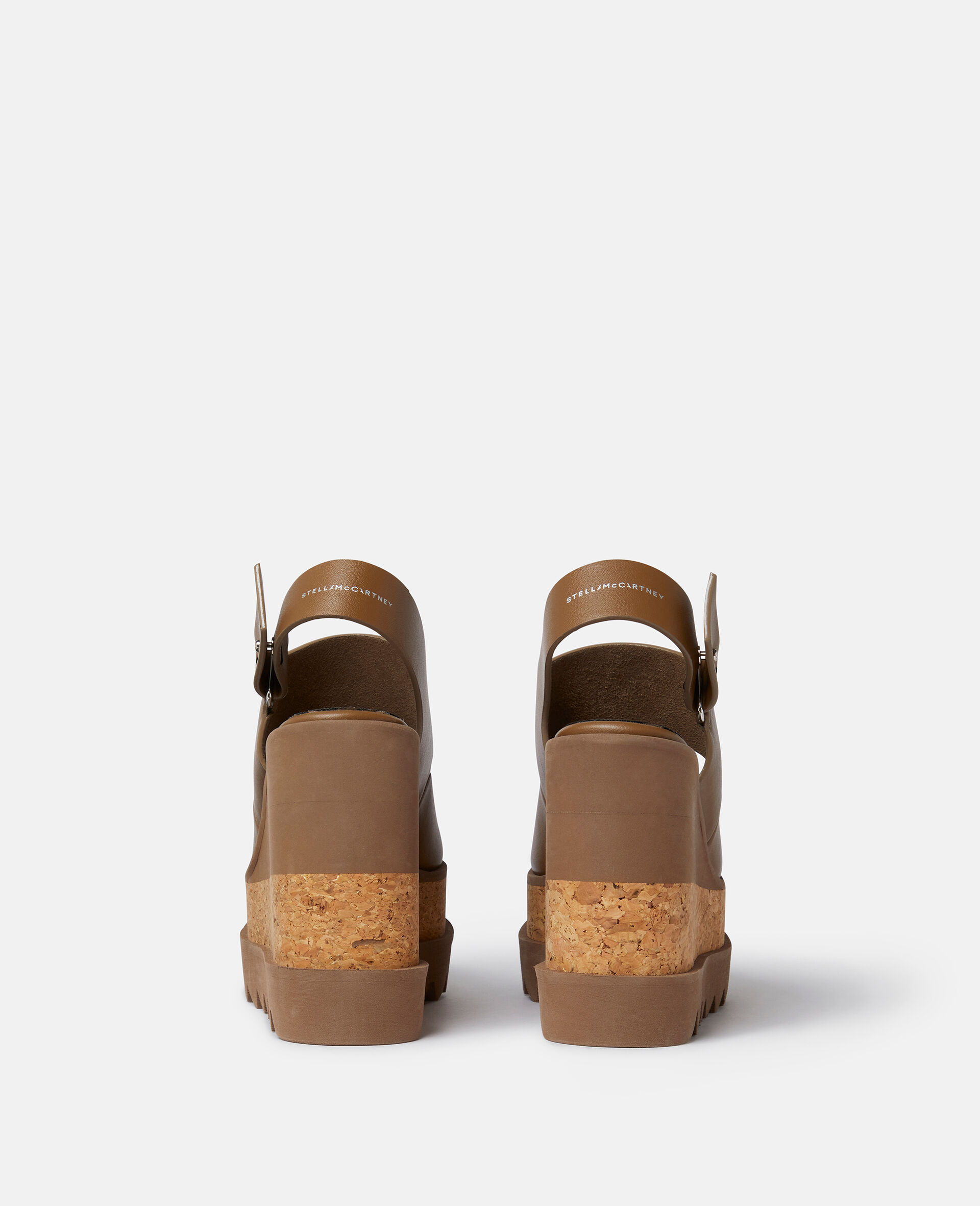 Elyse Alter Mat Platform Sandals-Brown-large image number 2