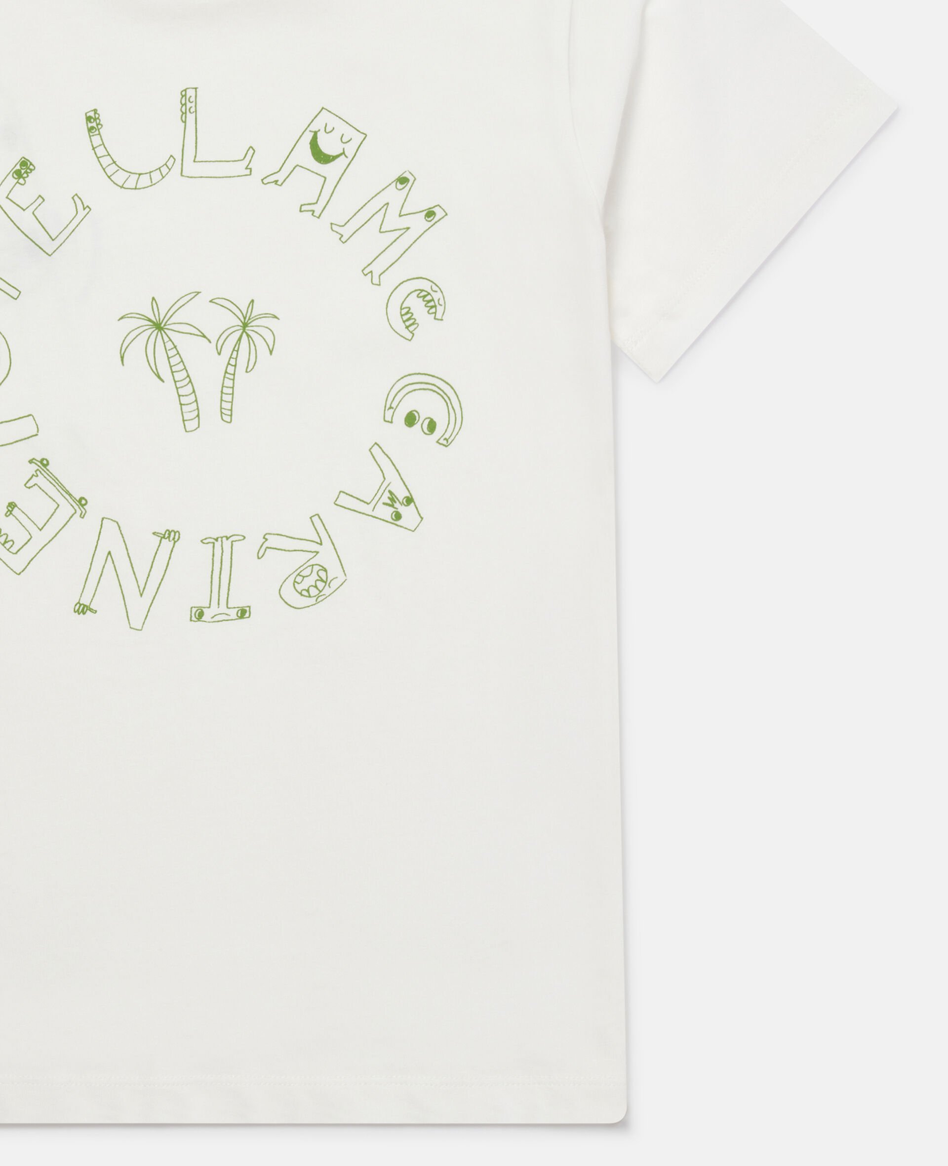 滑板图案T恤-Cream-large image number 3