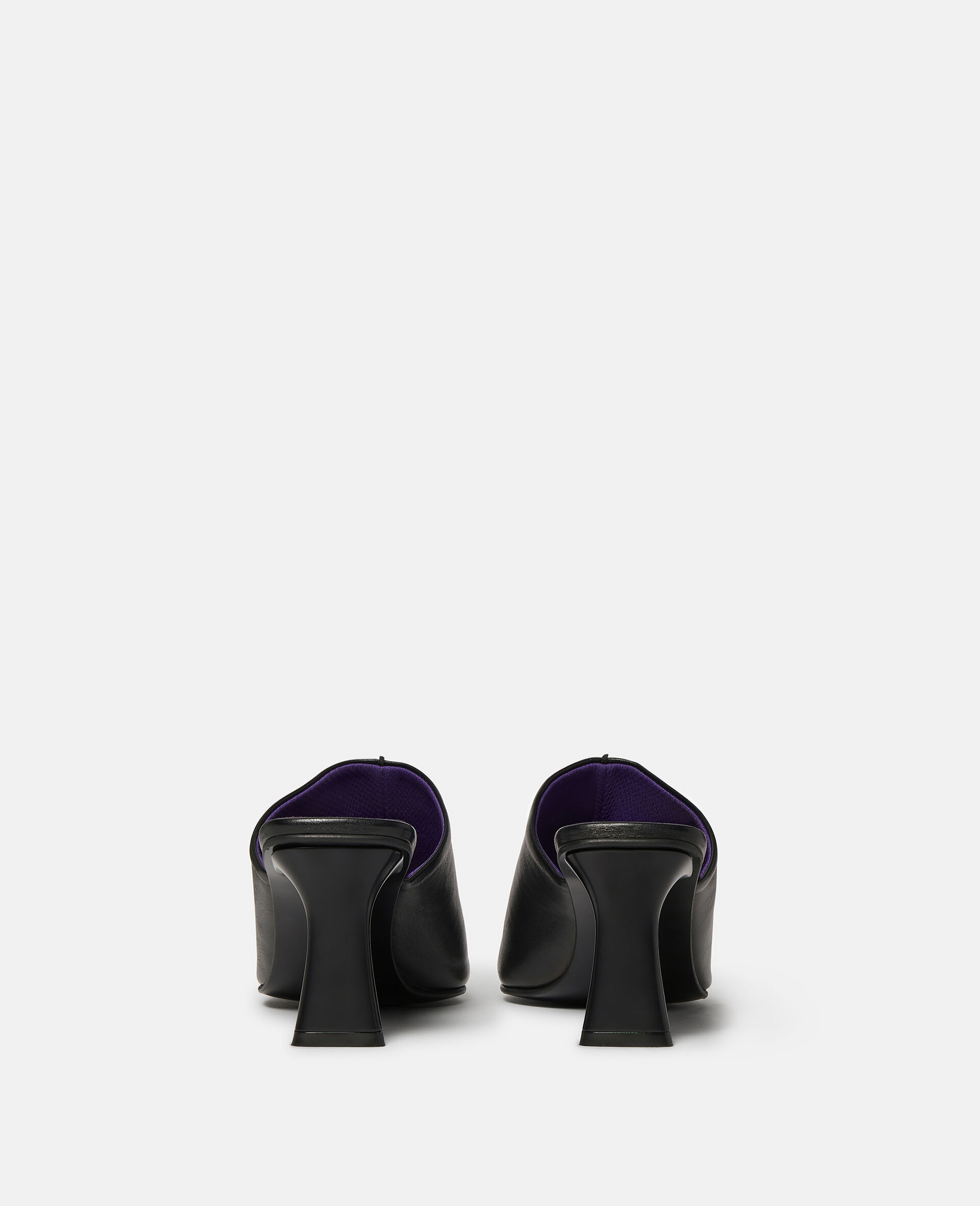 Elsa Pointed Toe Mule Kitten Heels-Black-large Elsa Pointed Toe Mule Kitten Heels-Black-large image number 2