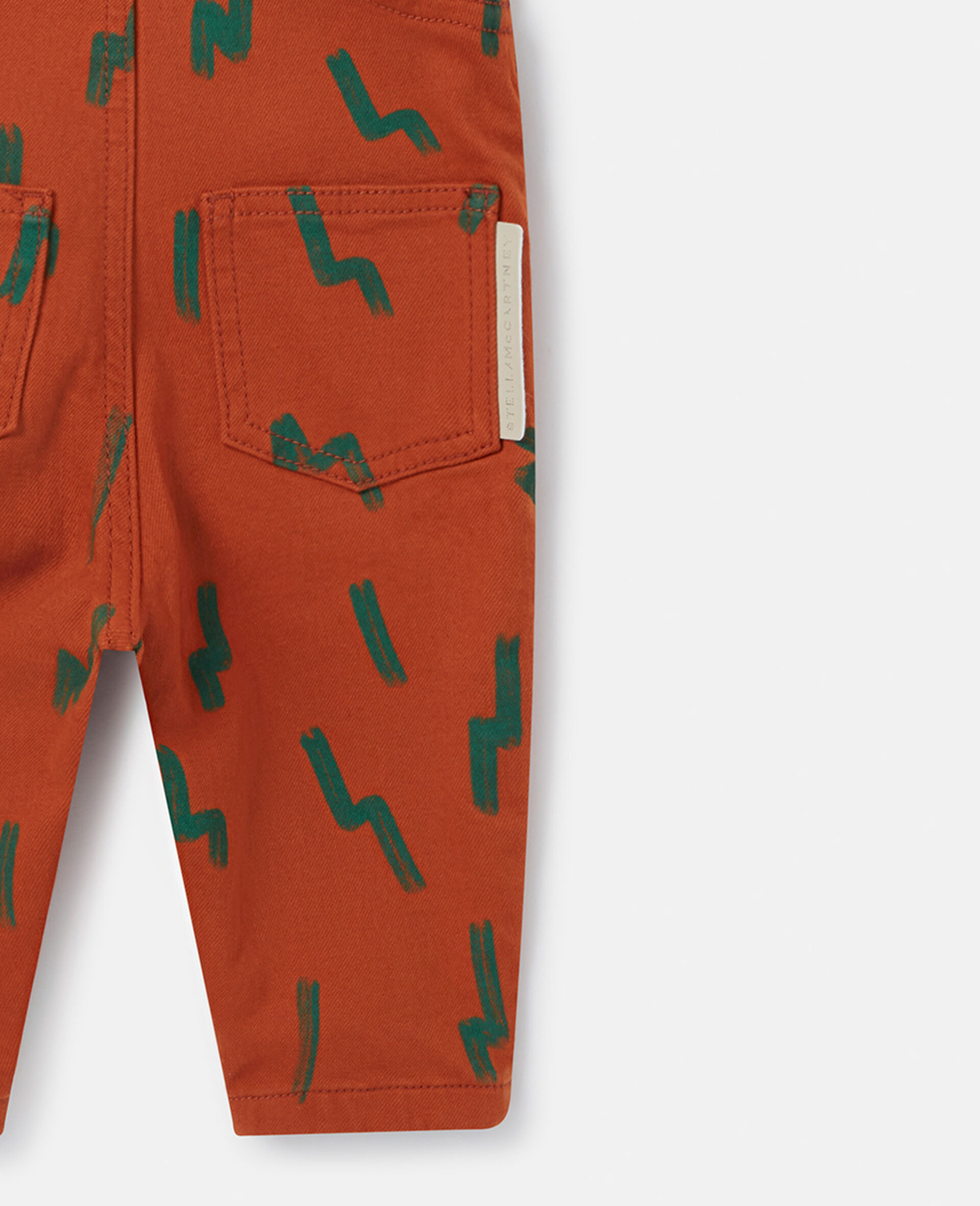 Bear Print Dungarees-Brown-large image number 3