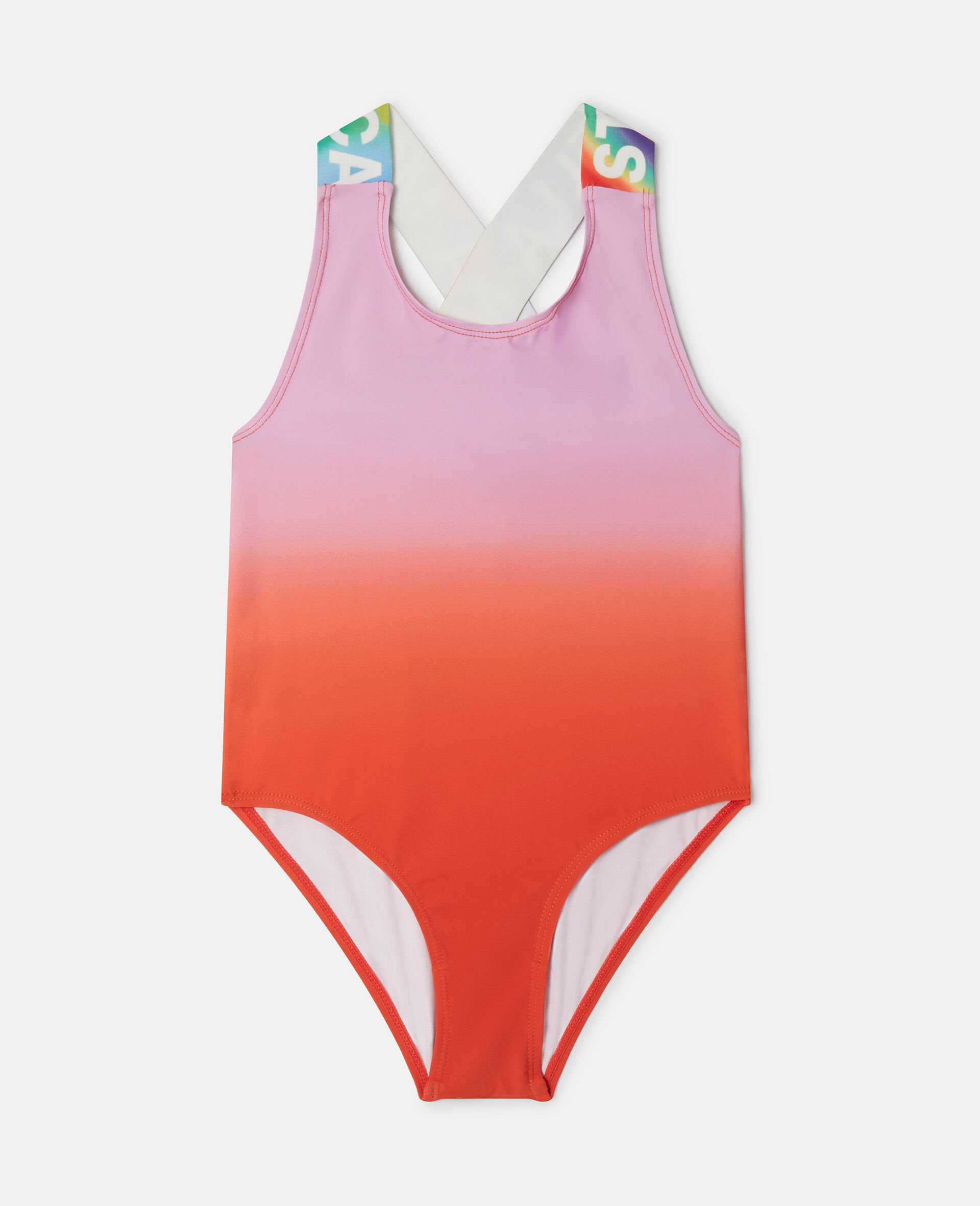 Logo Tape Ombré Swimsuit-Multicoloured-large image number 0