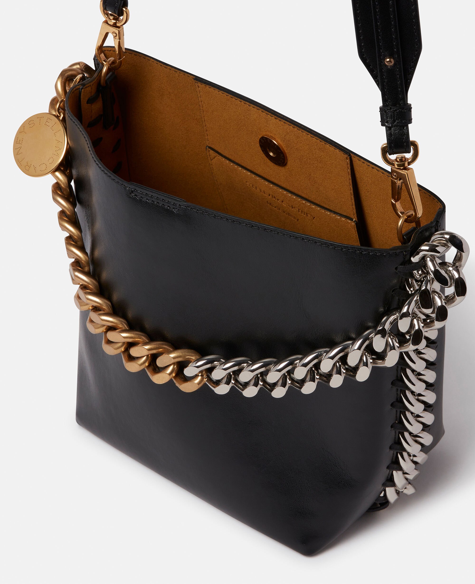 Women Black Frayme Bucket Bag Stella McCartney GB