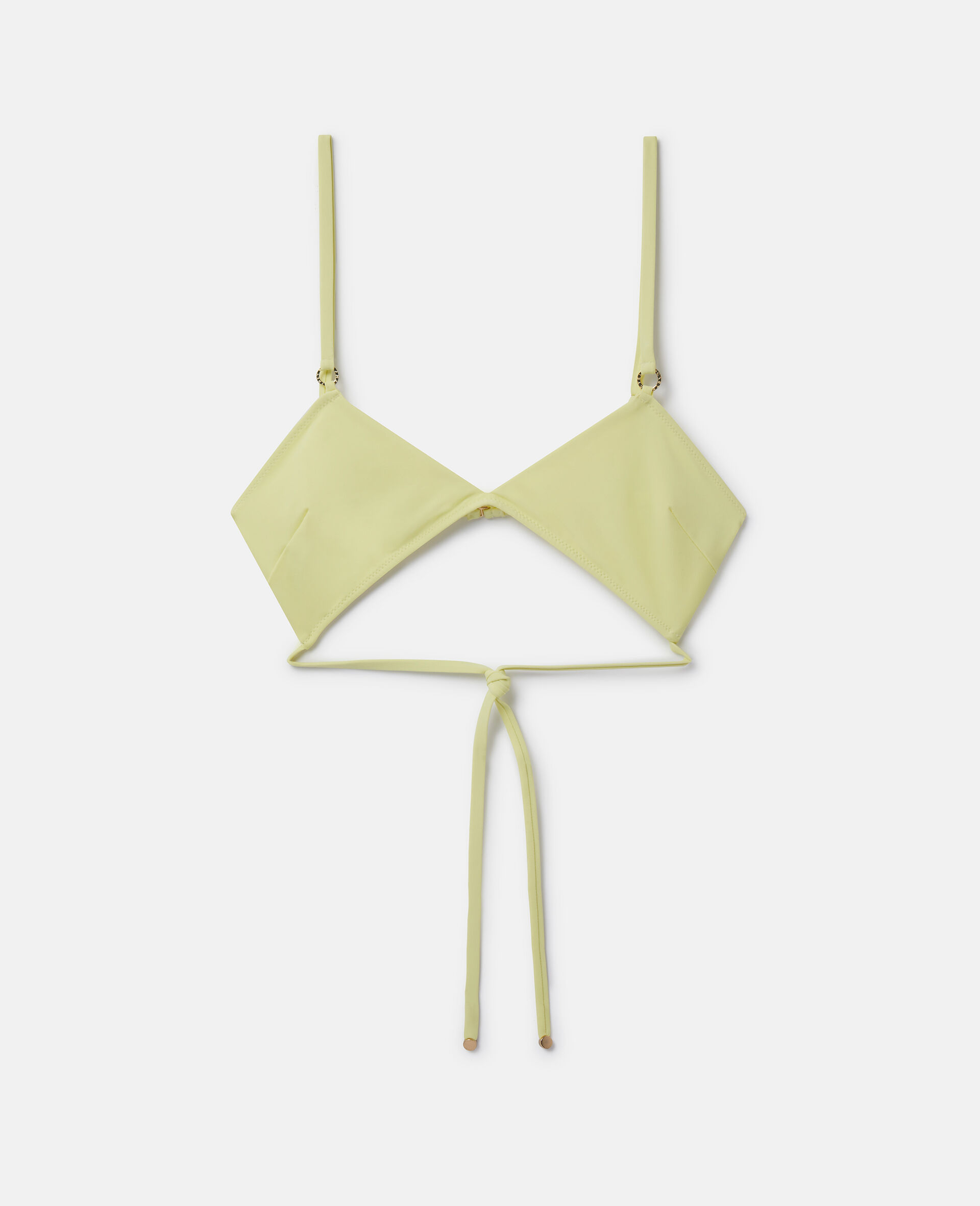 String Bandeau Bikini Top-Yellow-medium