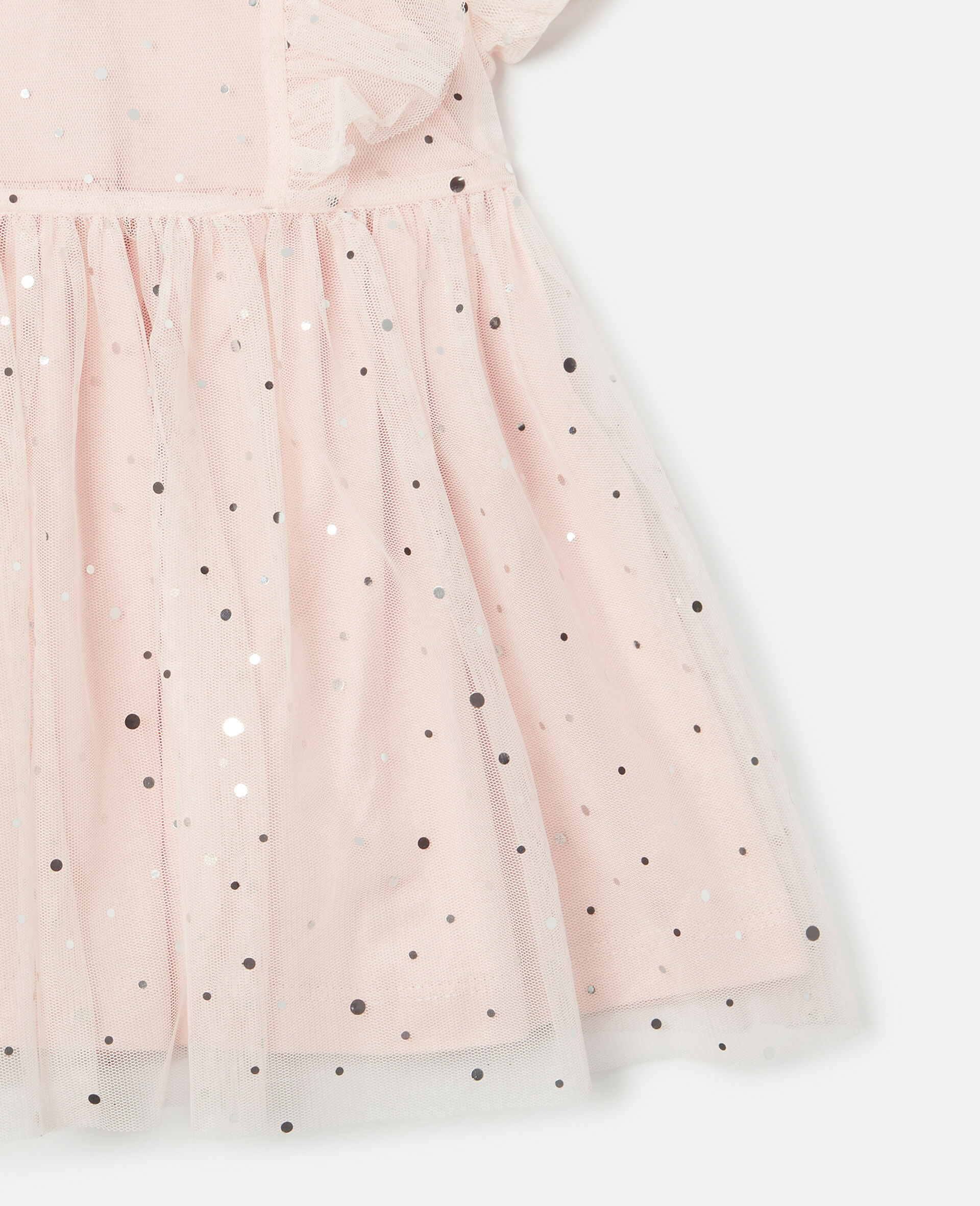 Crystal Dégradé Tulle Dress-Pink-large image number 3