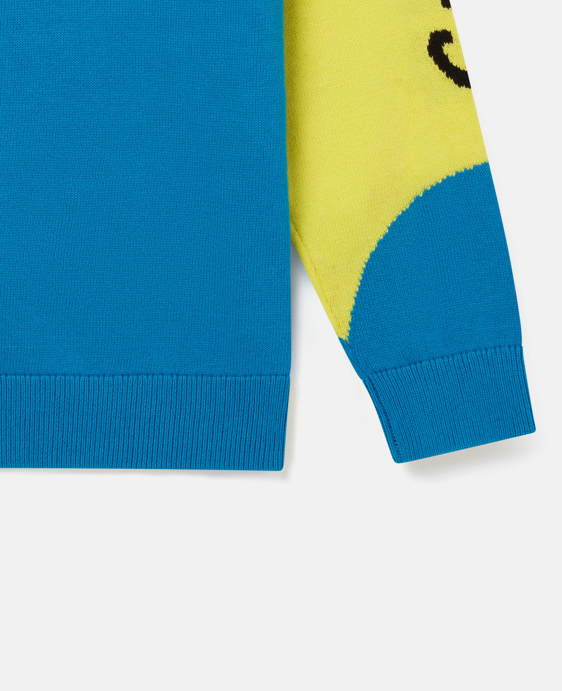 Colourblock Smile Knit Intarsia Jumper-Multicolour-large image number 2
