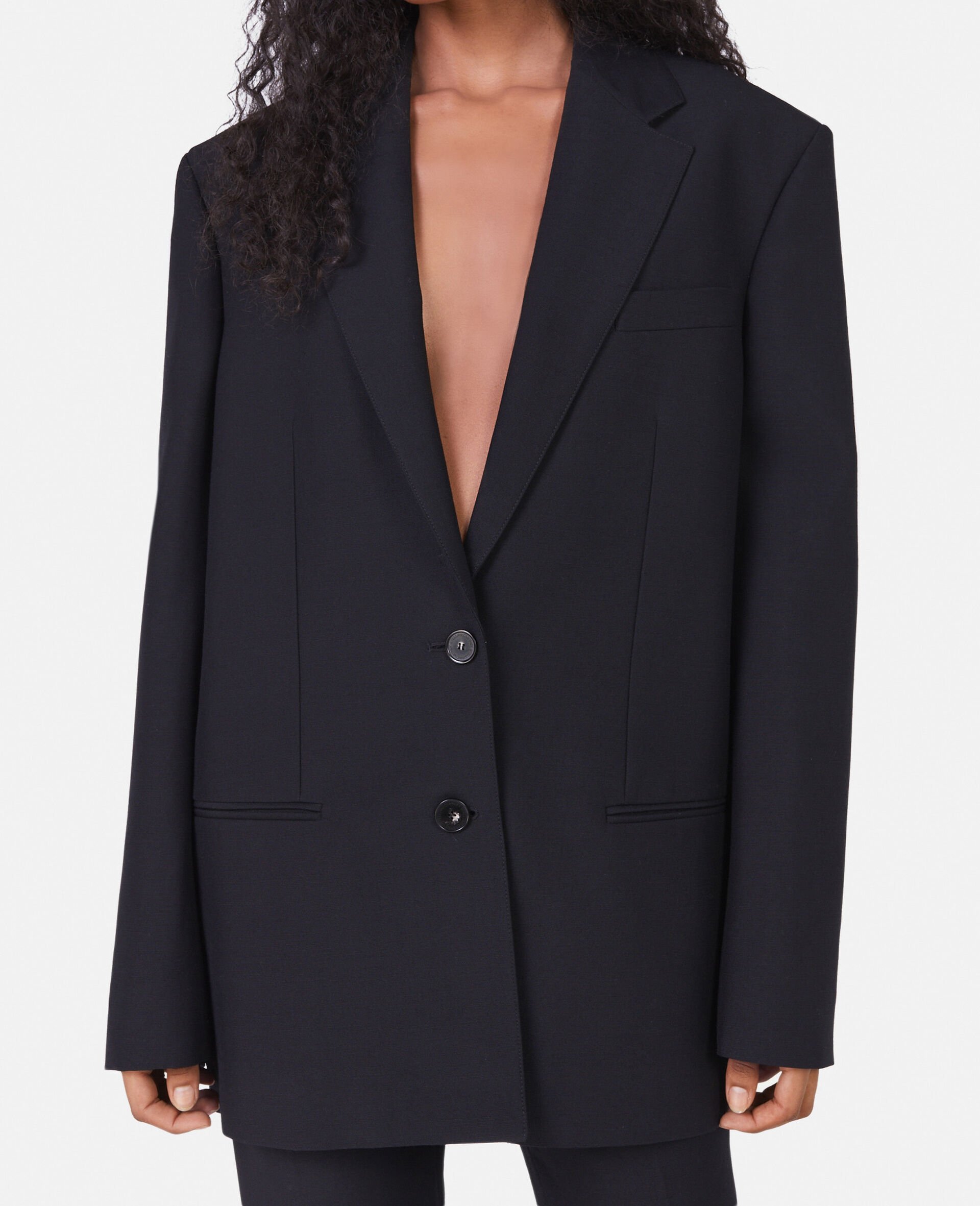 Prince of Wales Check Oversized Blazer-Multicolour-large image number 3