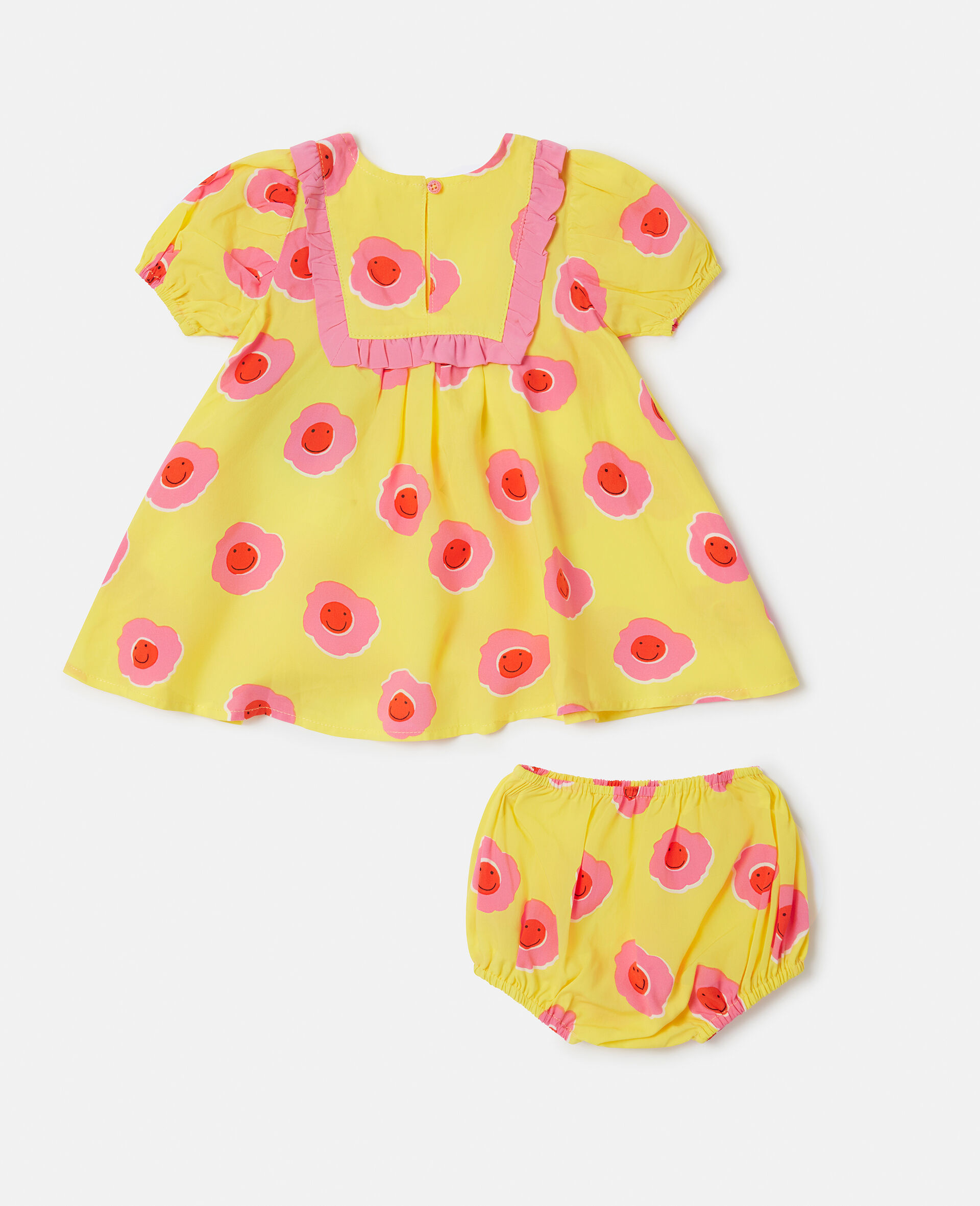 Graphic Flower Print Dress and Bloomers Set-Multicolour-large image number 2