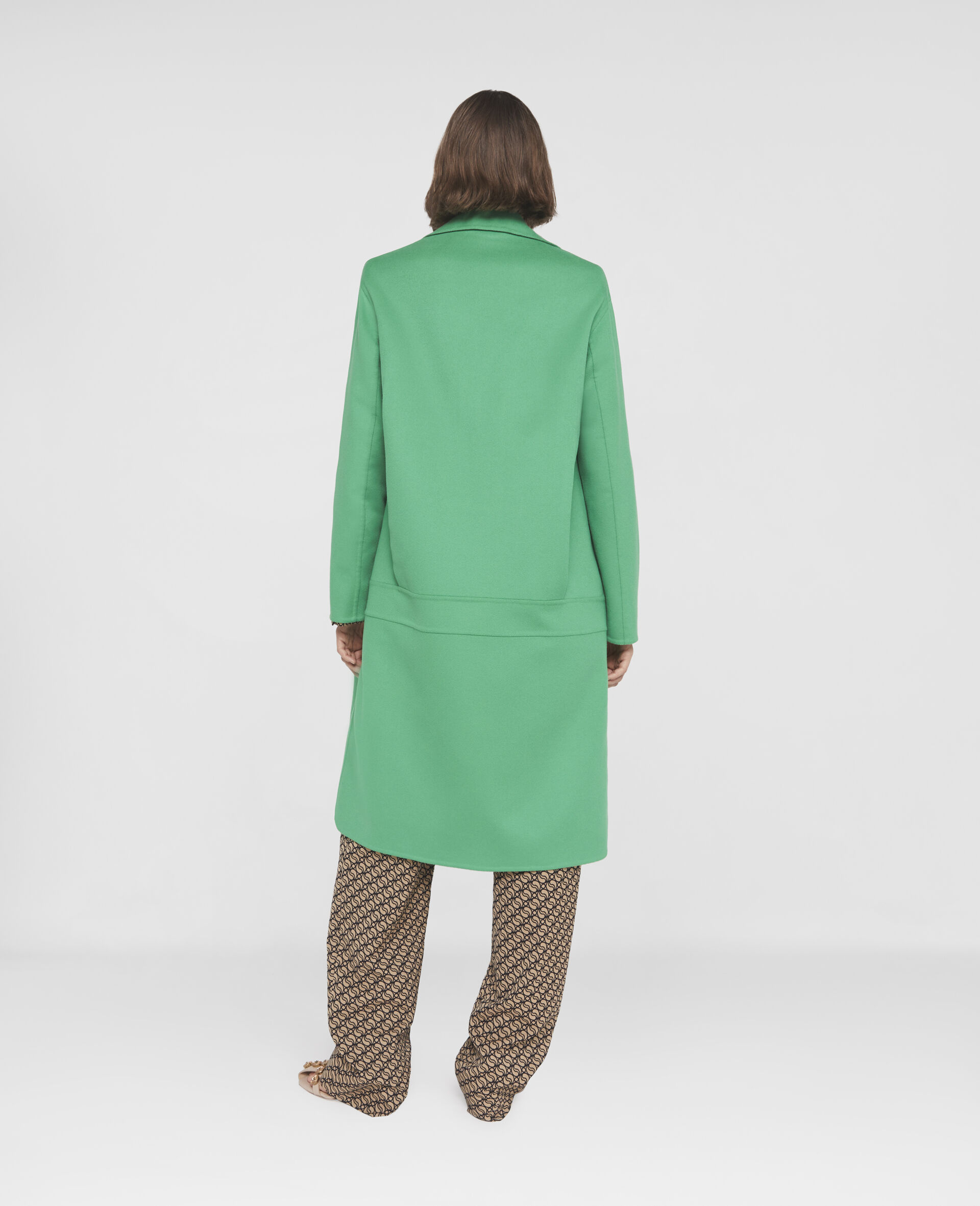 Double-Breasted Wool Coat-Brown-large image number 2