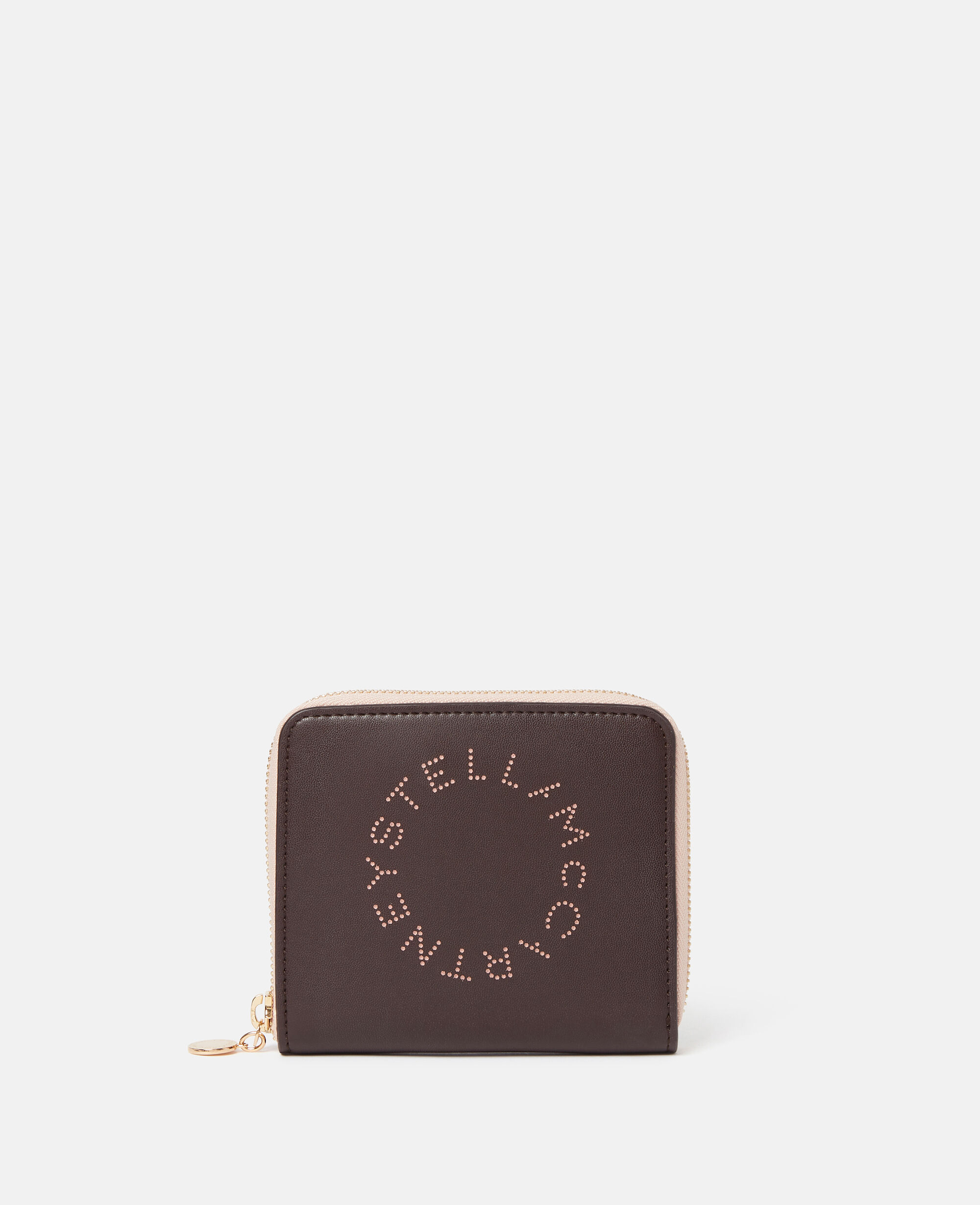 Women チョコレートブラウン Logo Zip Mini Wallet | Stella McCartney JP