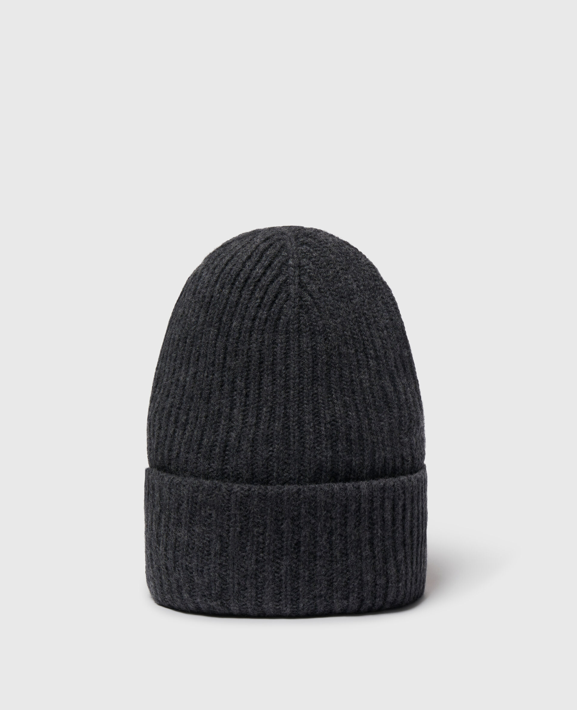 Ribbed Logo Beanie-Grey-large Ribbed Logo Beanie-Grey-large image number 2