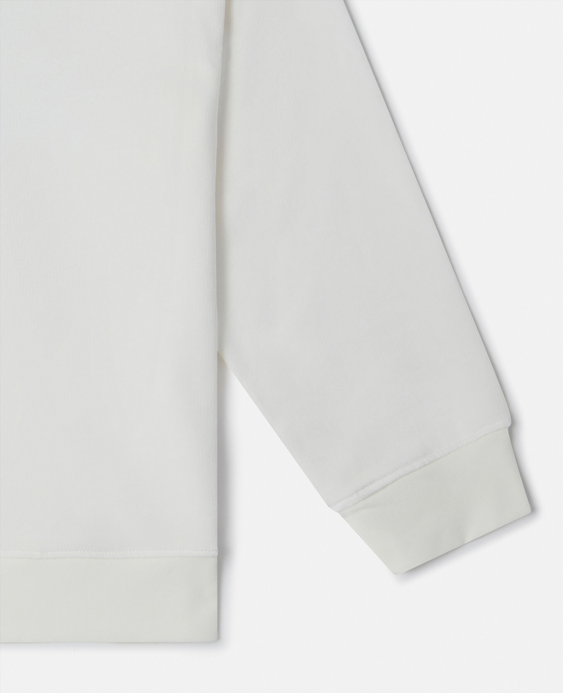 品牌文字格纹长袖衬衫-Cream-large image number 3