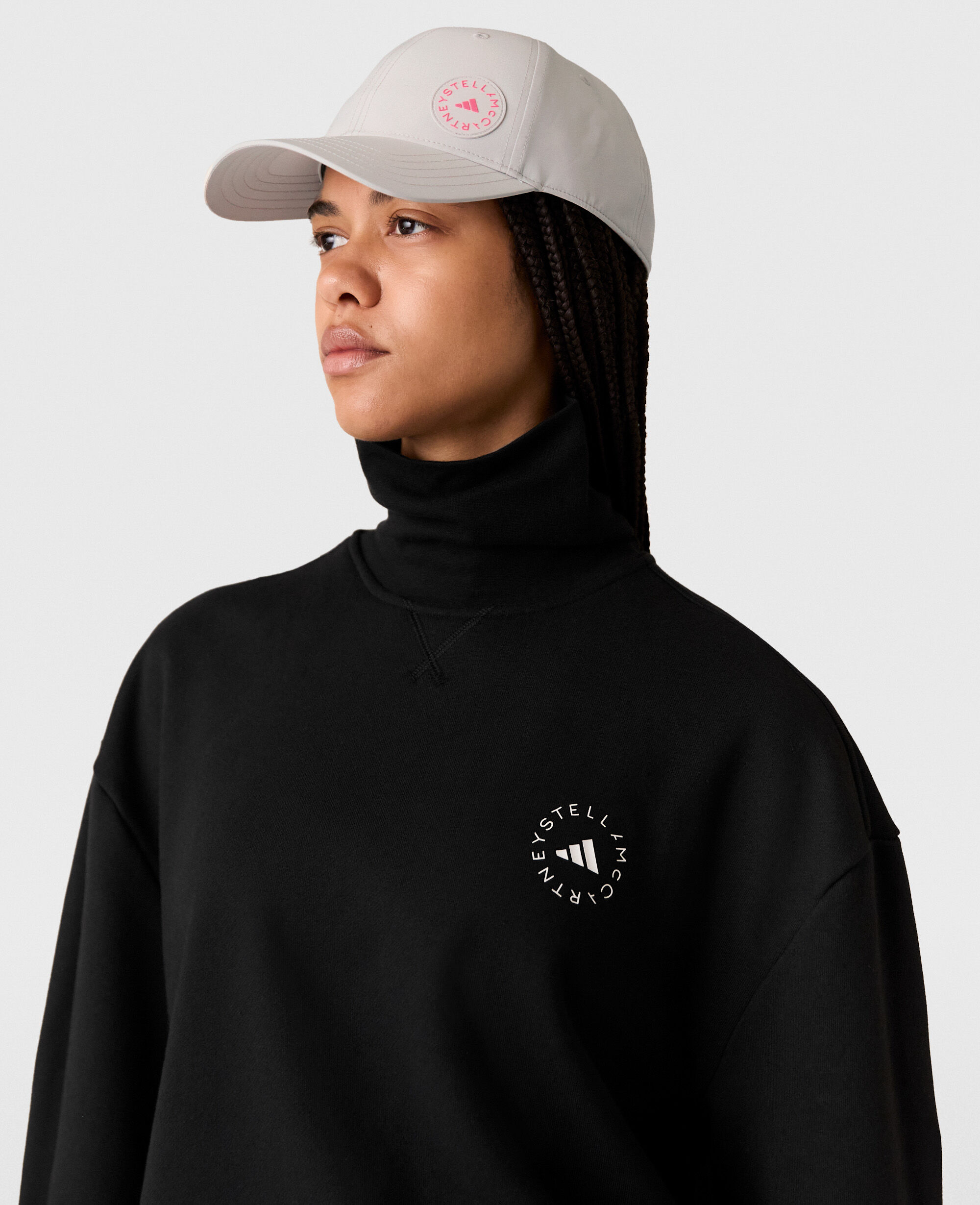 Women Chalk Pearl/Signal Pink Baseball Cap | Stella McCartney US