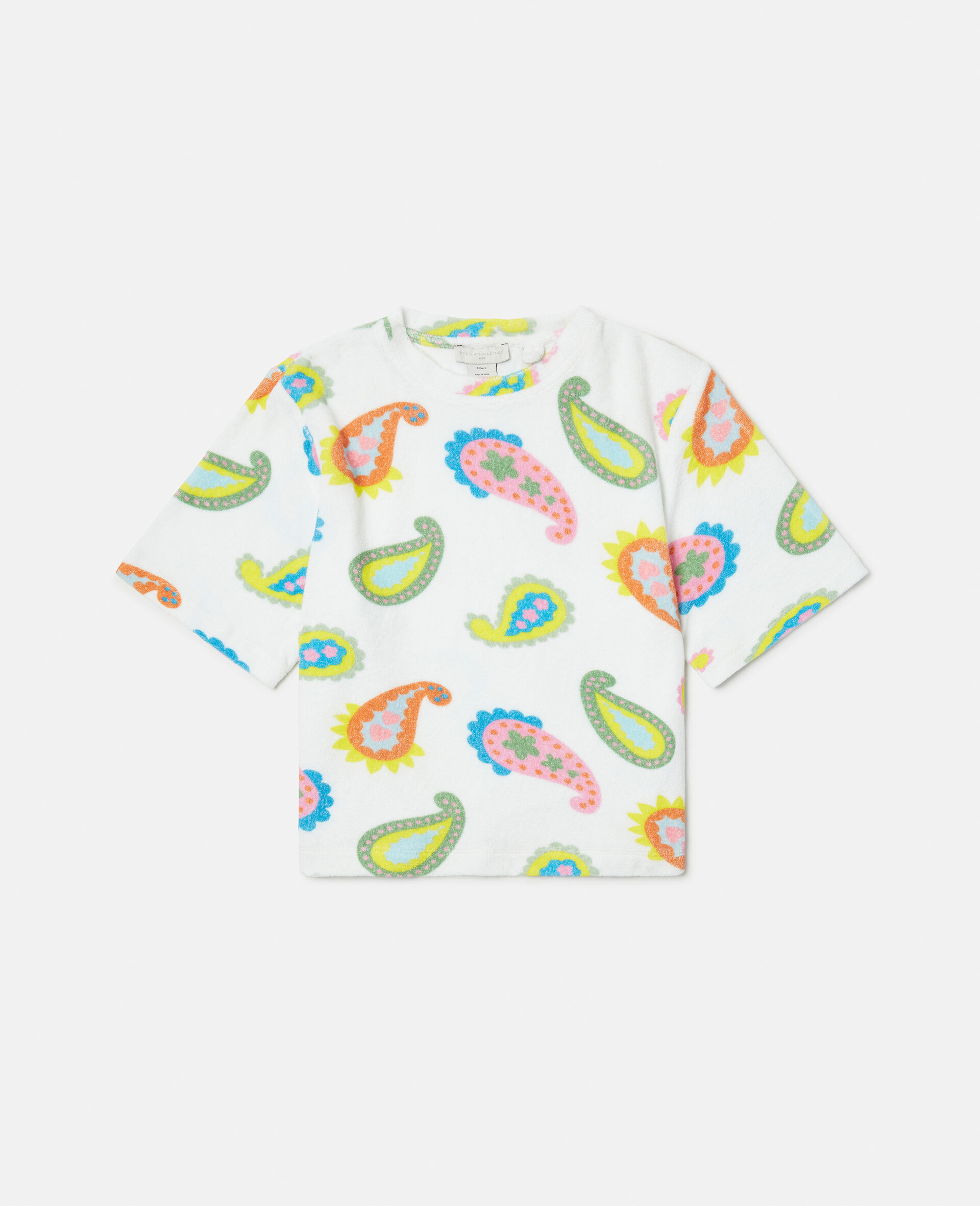Paisley Print Sweatshirt-White-large image number 0