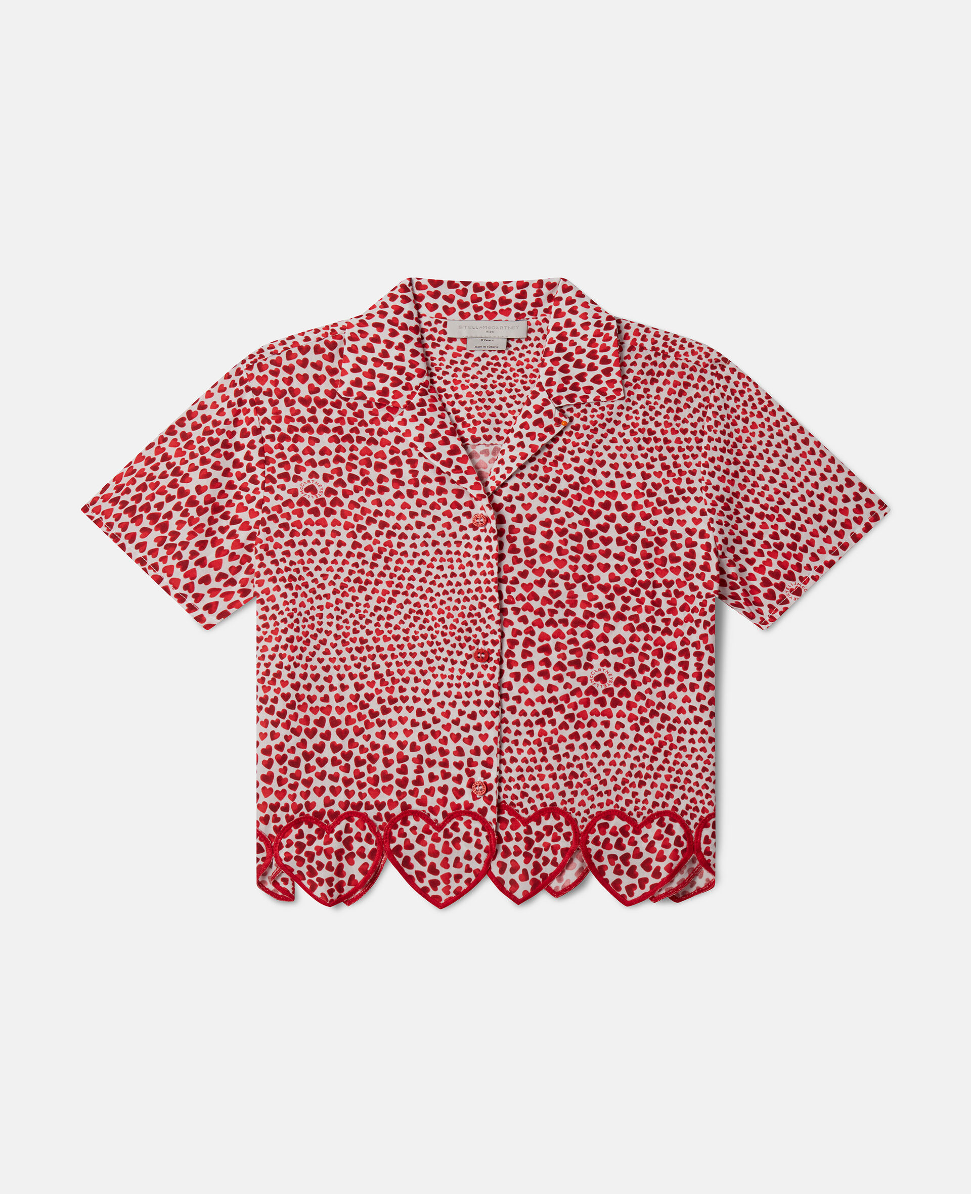 High Summer Hearts Organic Cotton Shirt-Multicolour-model