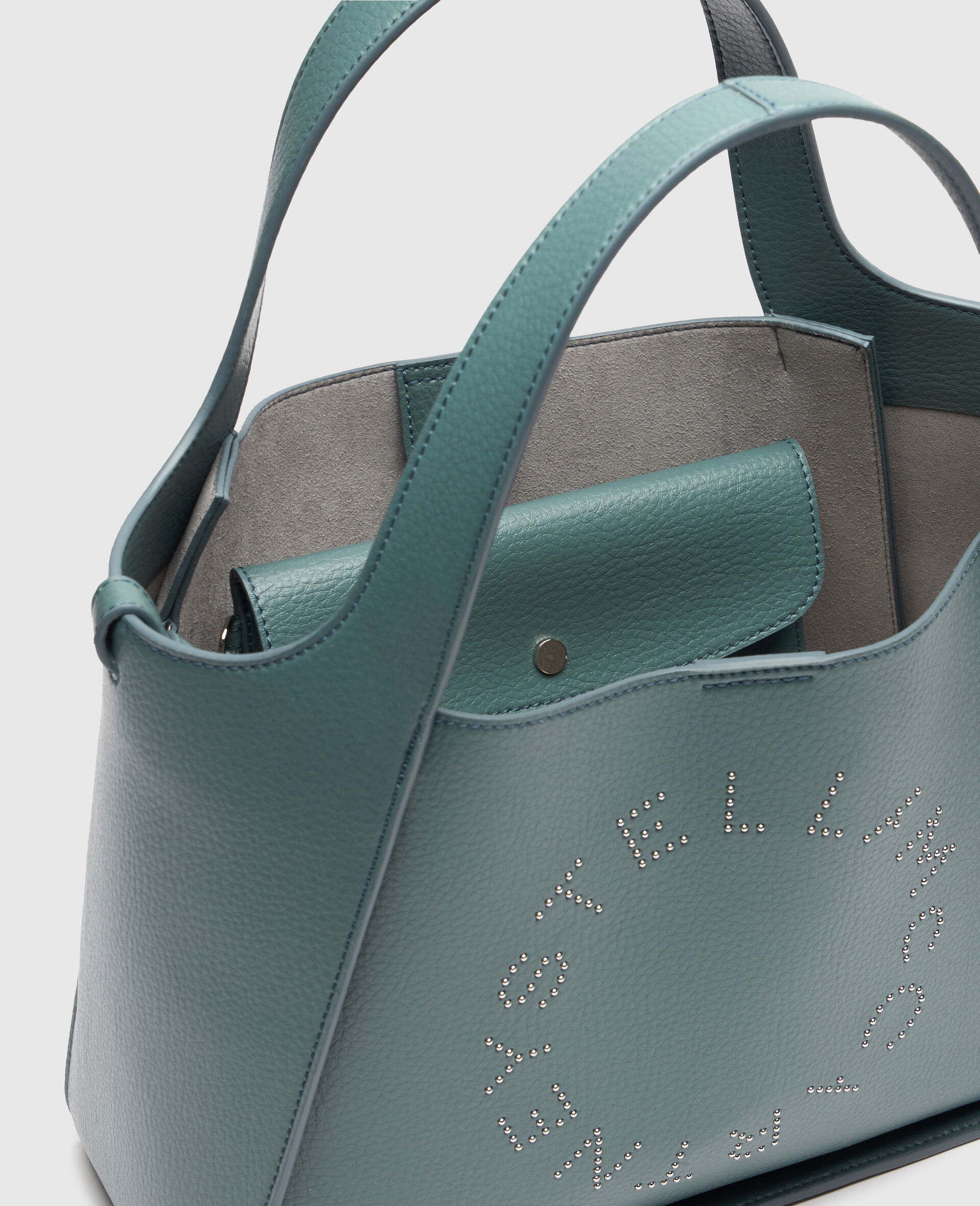 Logo Crossbody Tote Bag-绿色-large image number 3