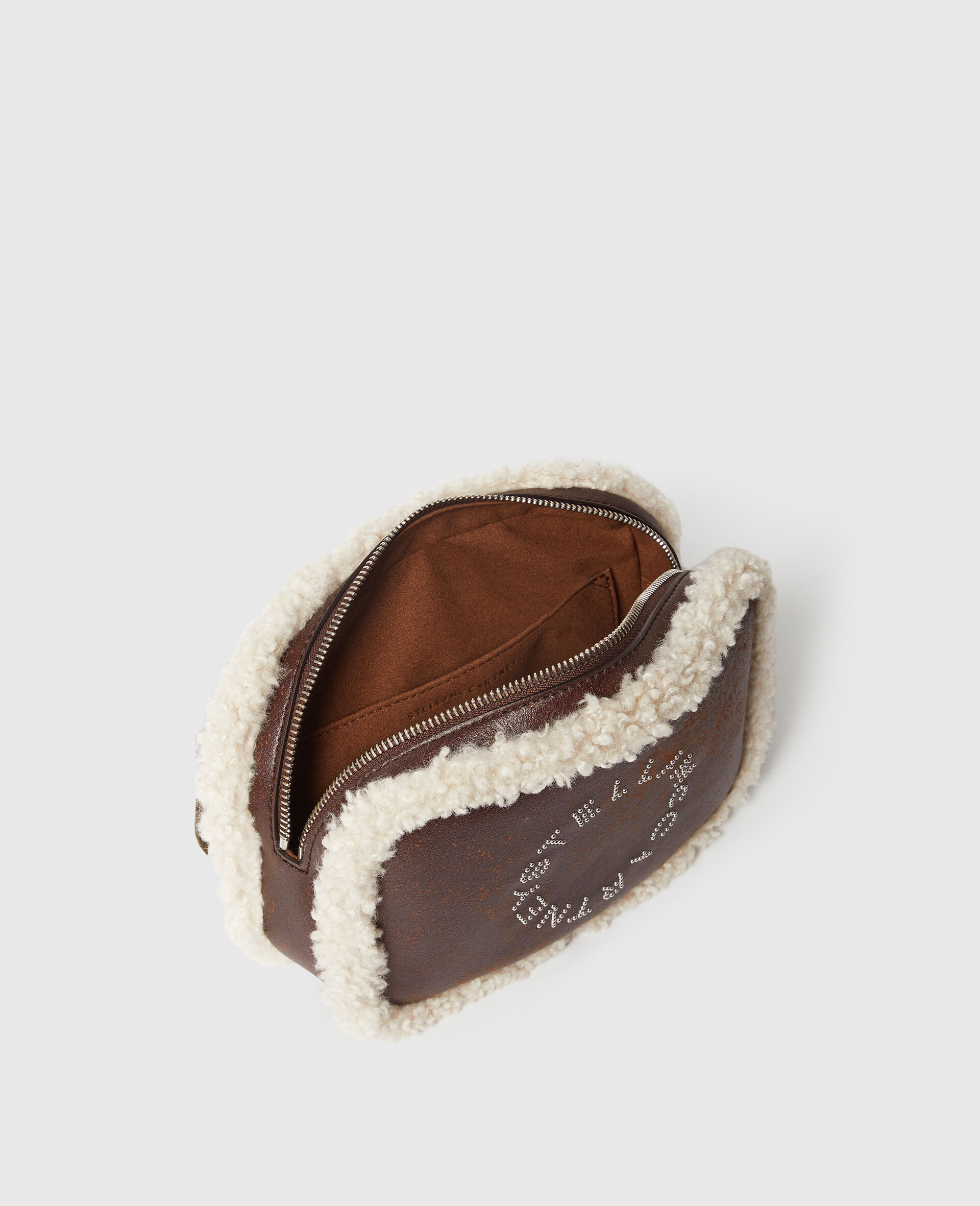 Sac banane avec doublure en peluche Logo-Marron-large image number 4