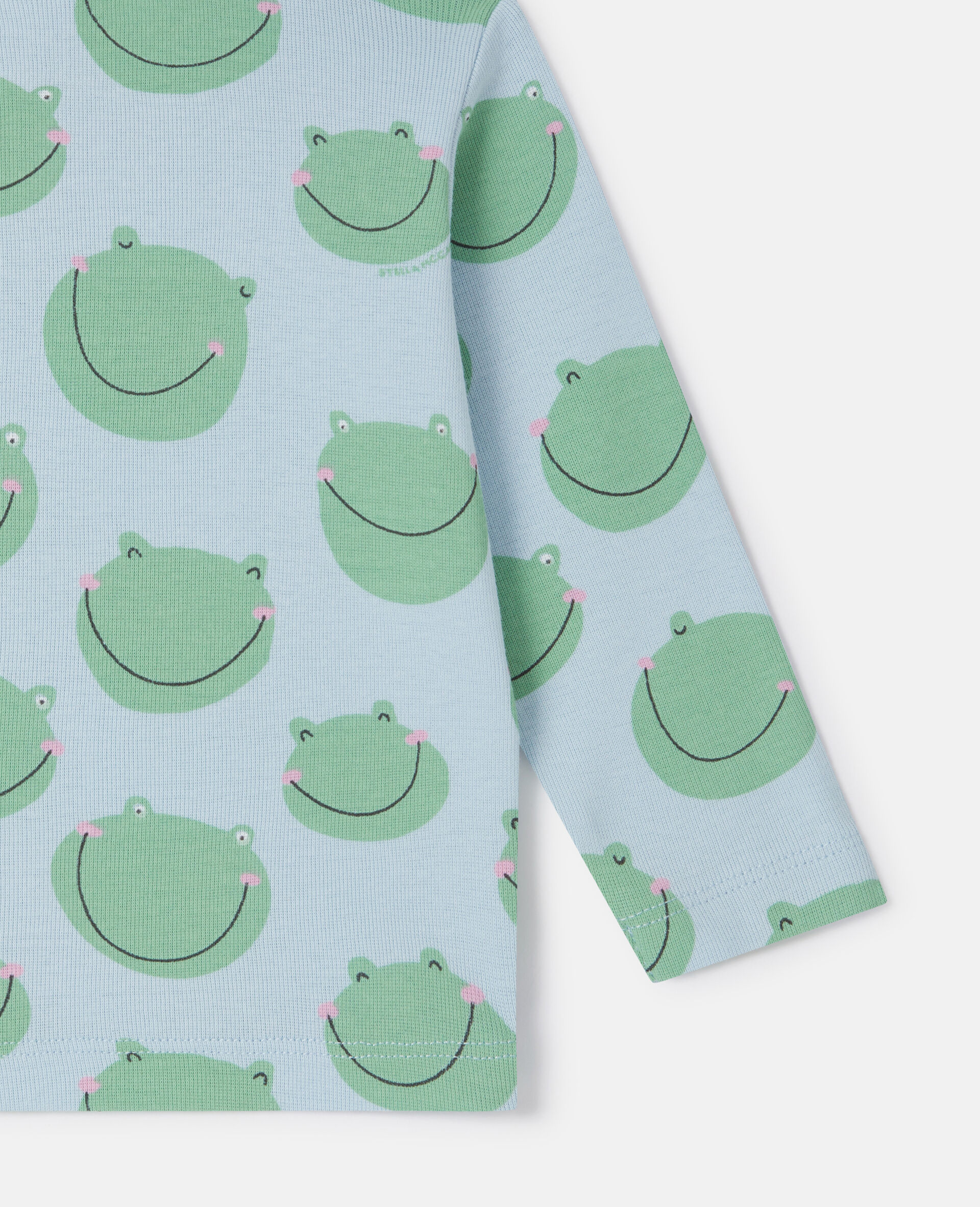 Sweatshirt mit Frosch-Print-Blau-large image number 3