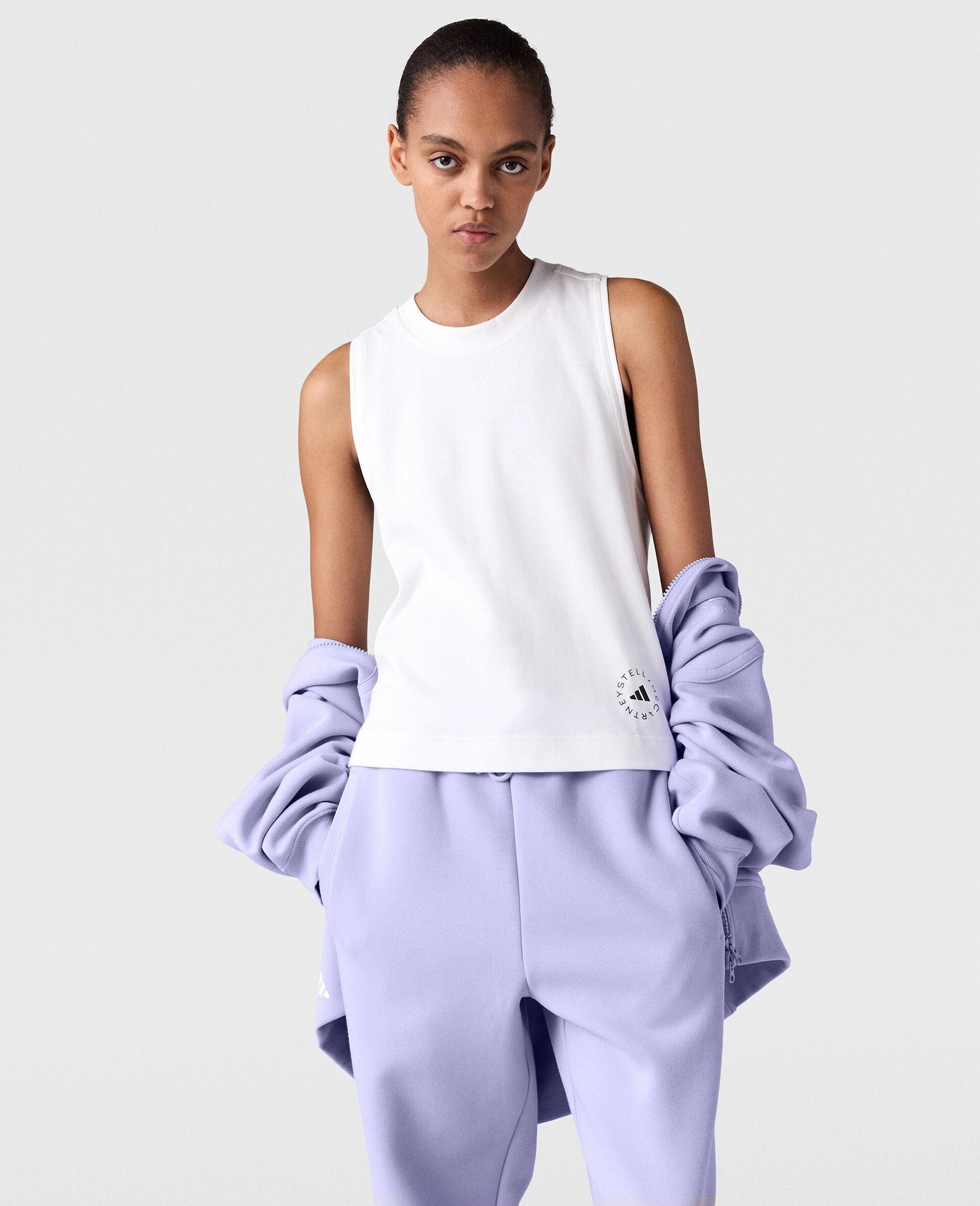 Debardeur avec logo-Blanc-medium