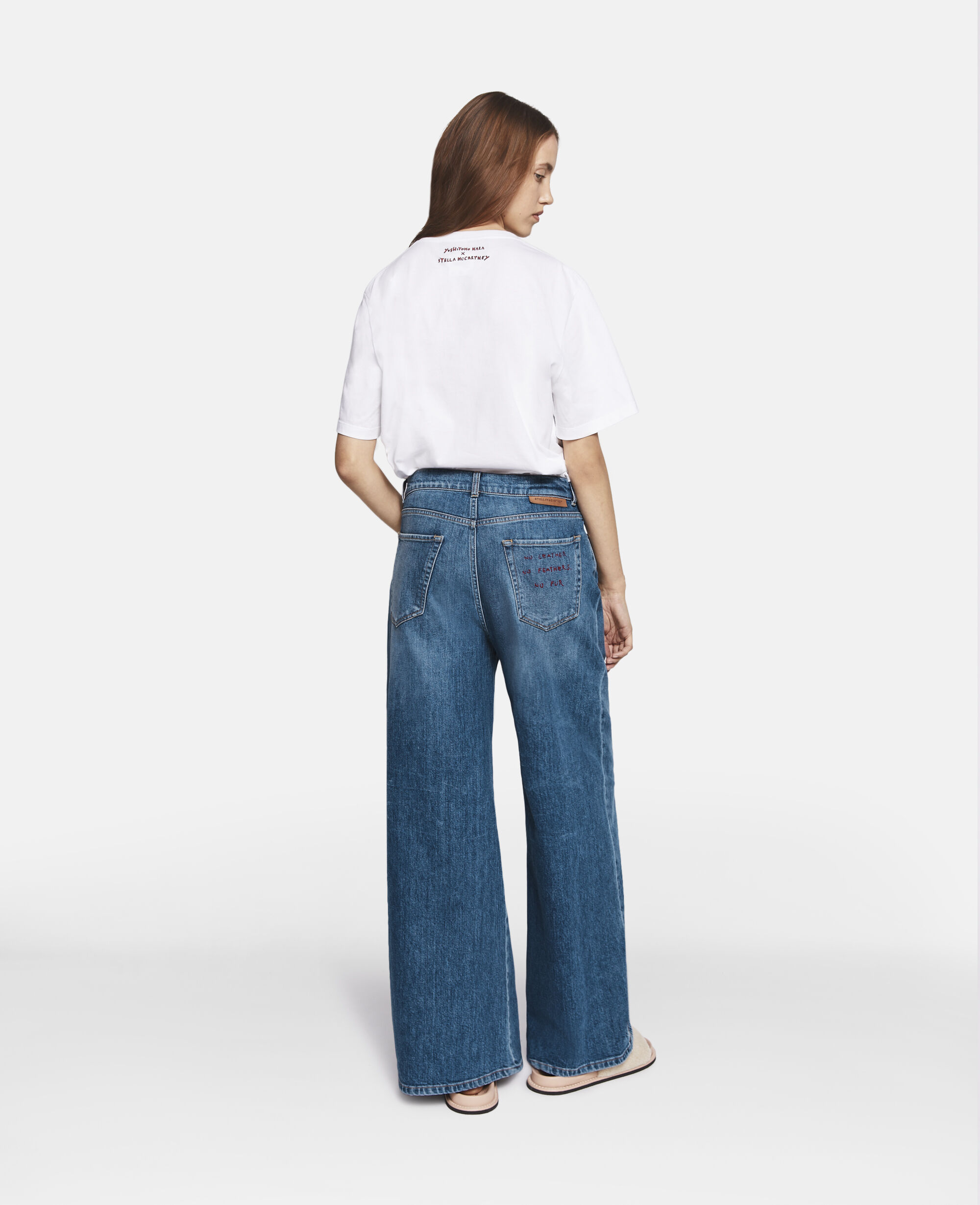 Stella mccartney wide hot sale leg jeans