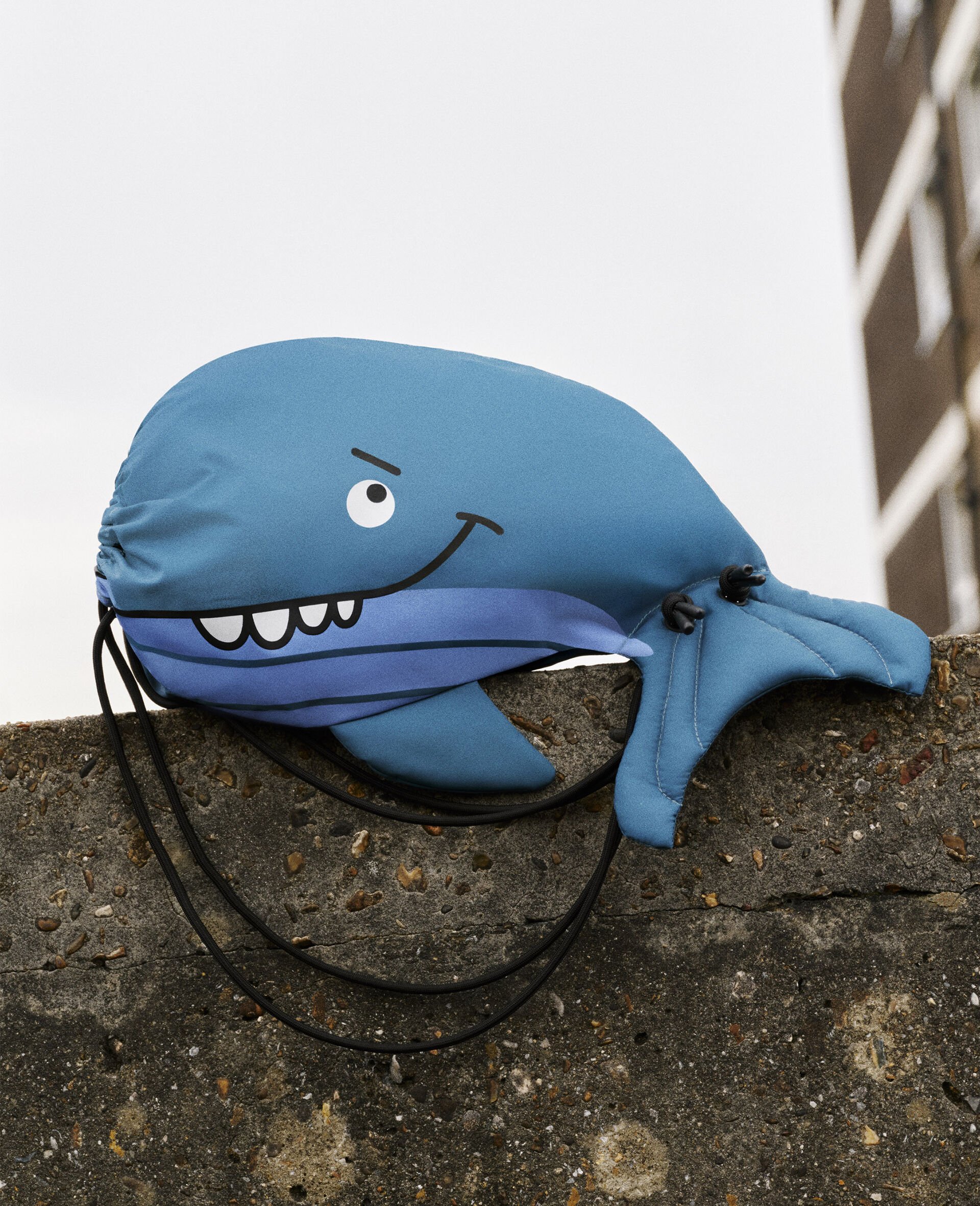 Sac a dos a motif baleine-Bleu-medium