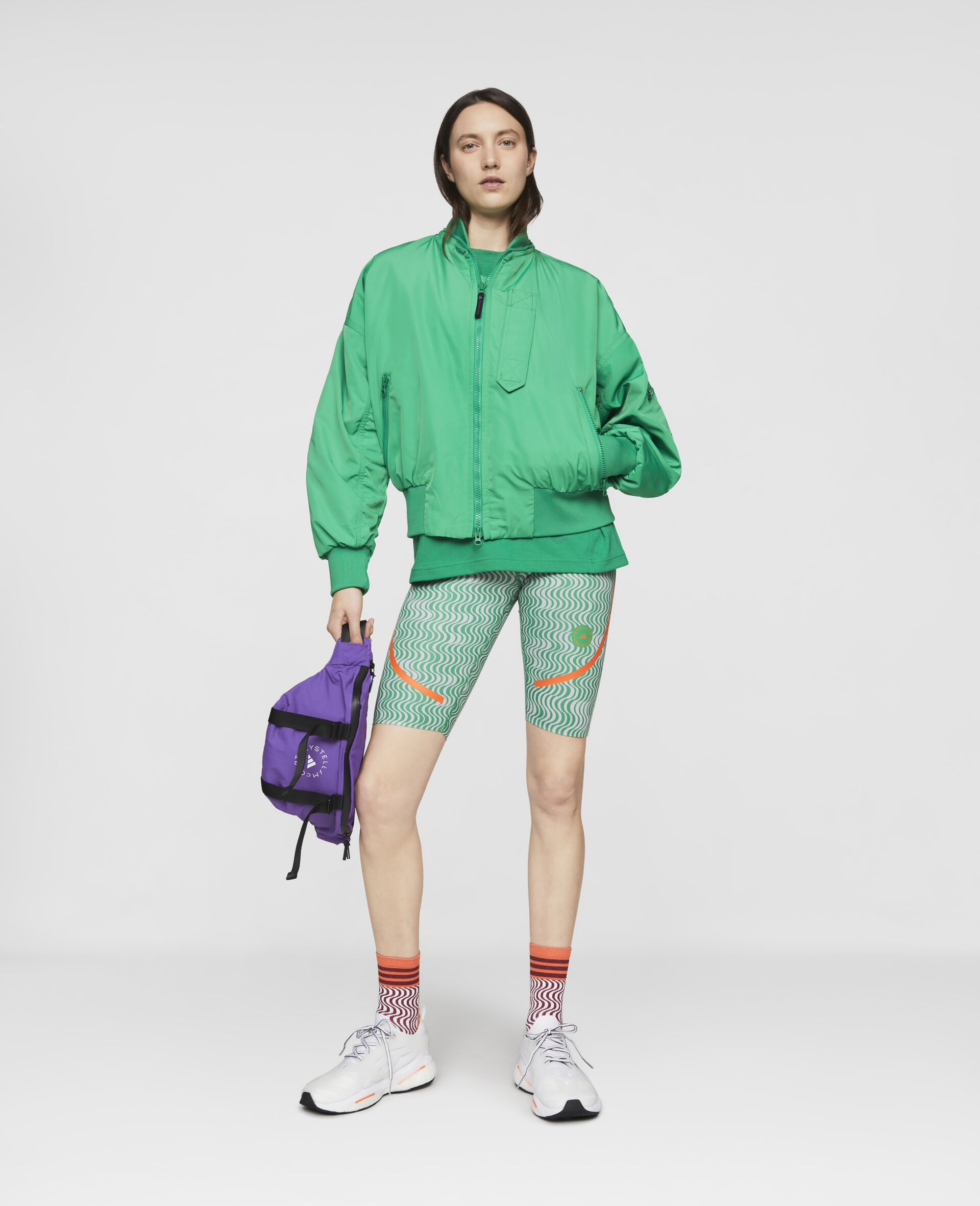 Woven Sportswear Bomber-Green-large image number 1