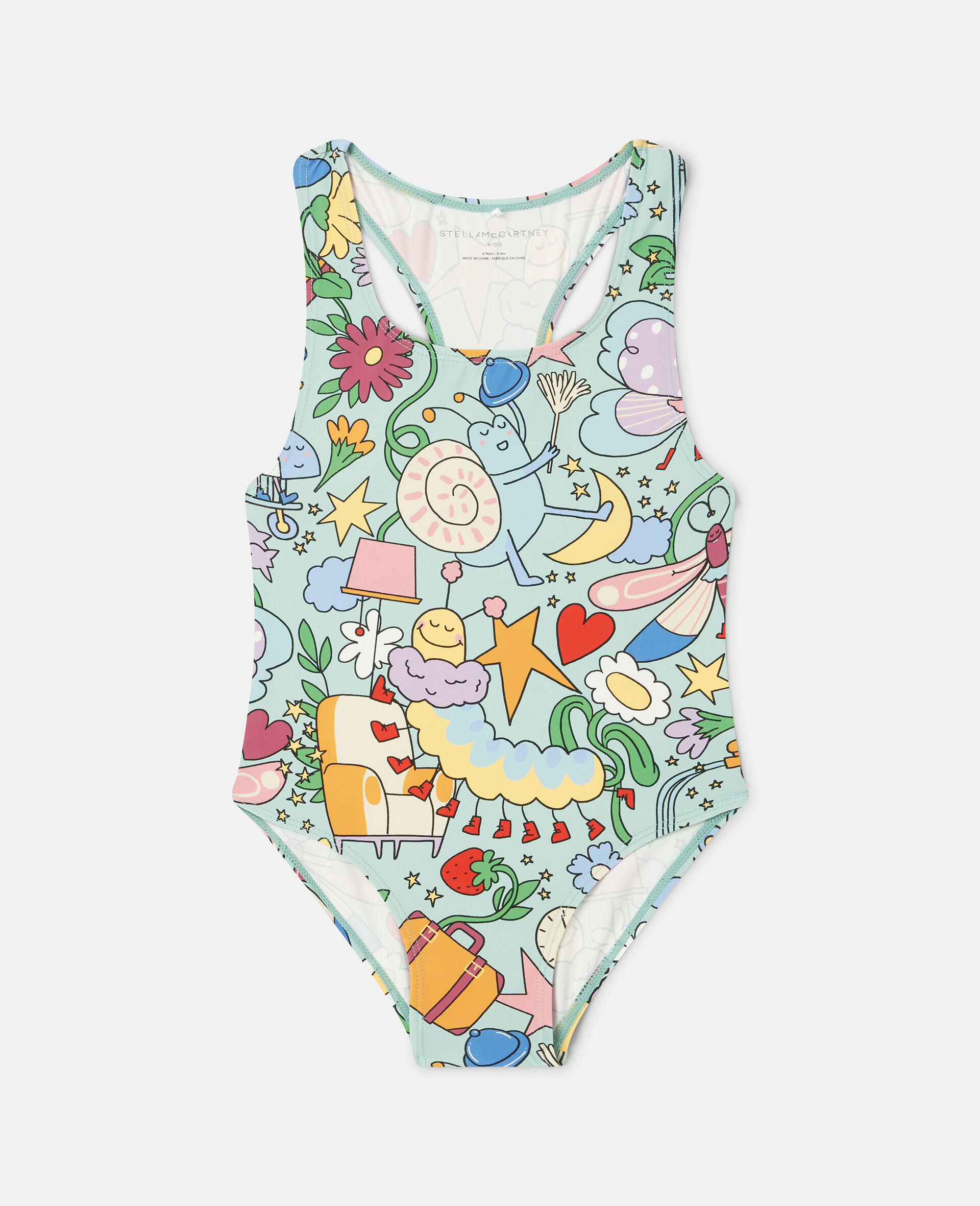 Bug Hotel Print Swimsuit-Multicolour-medium