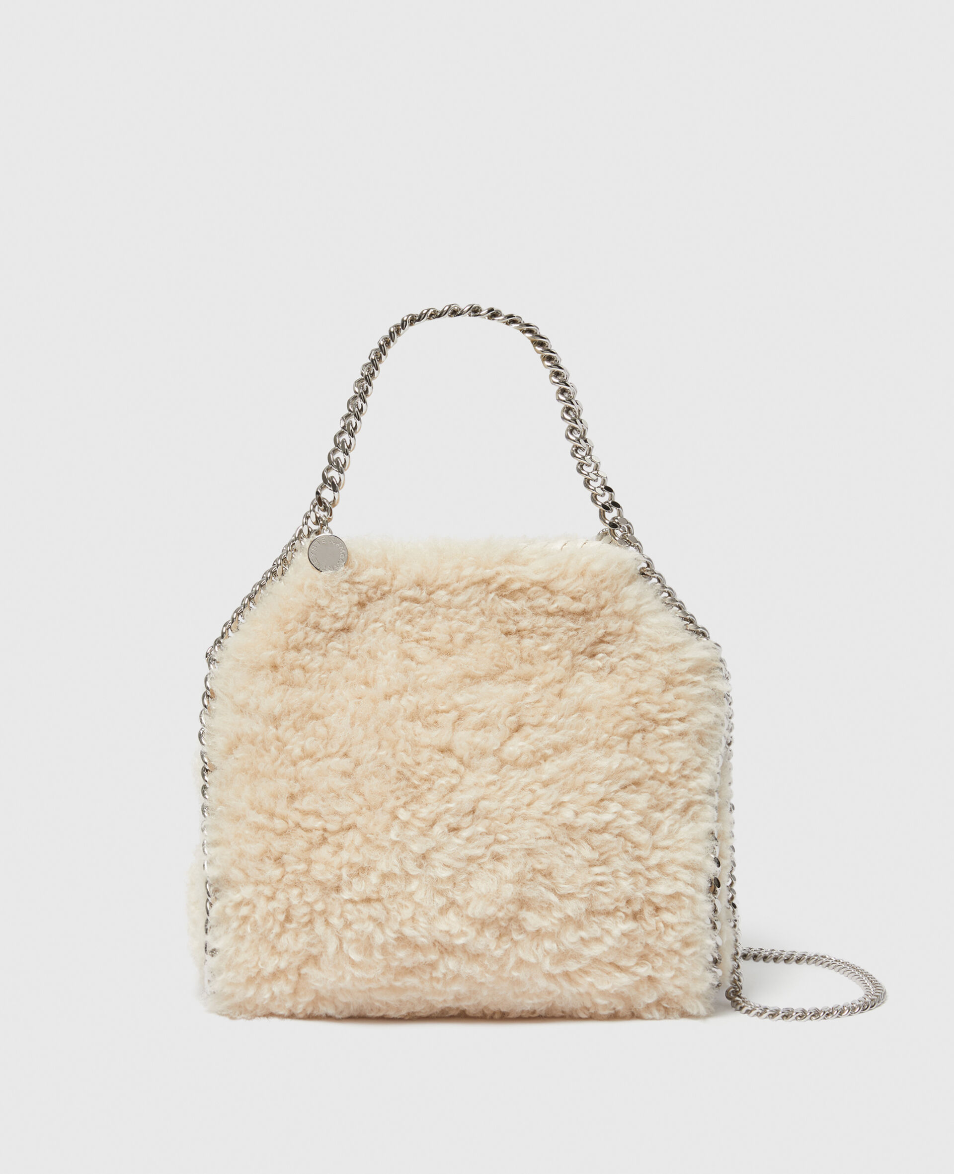 Falabella Mini Teddy Tote Bag-Cream-medium