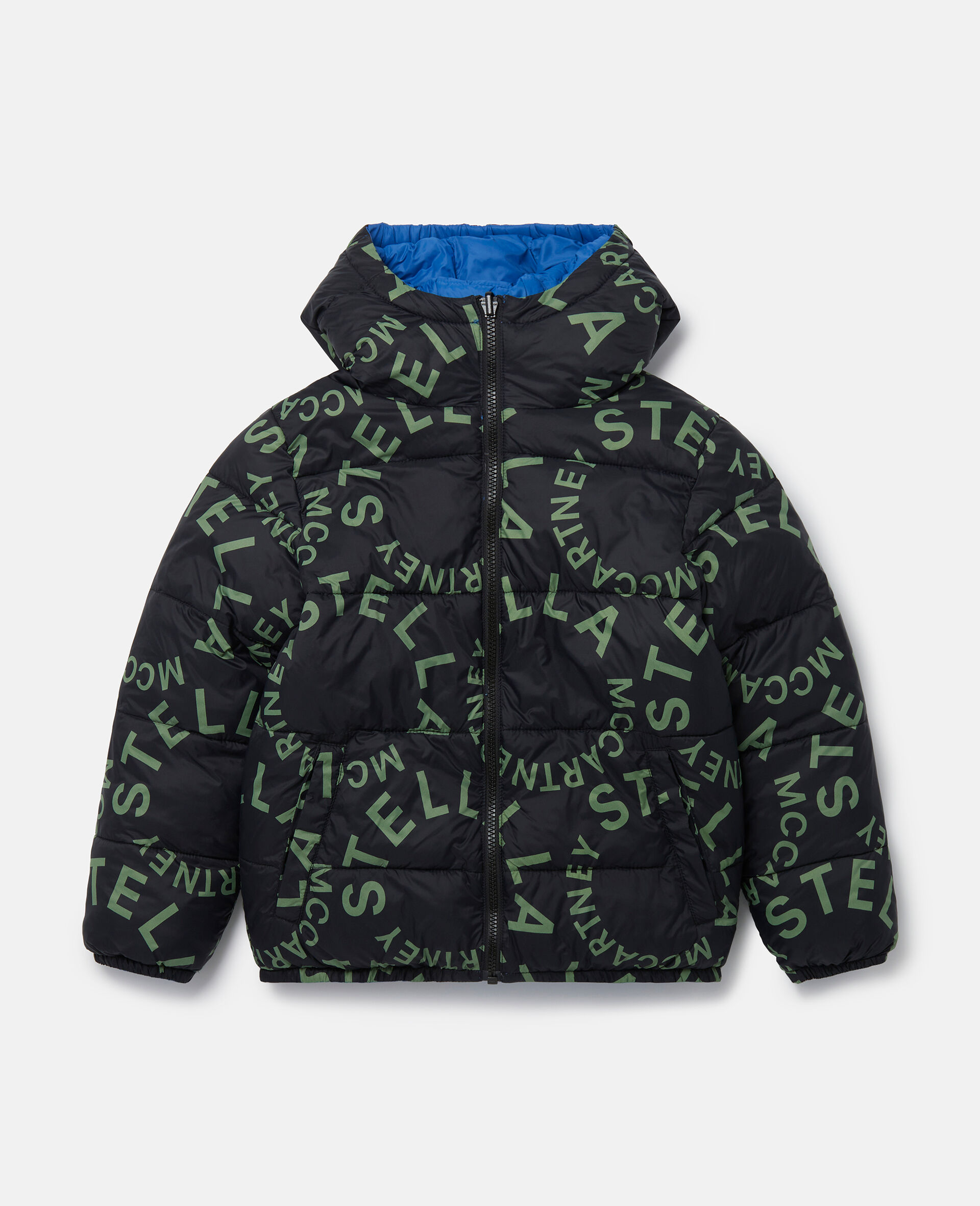 连帽蓬松外套-蓝色-large 连帽蓬松外套-蓝色-large image number 0