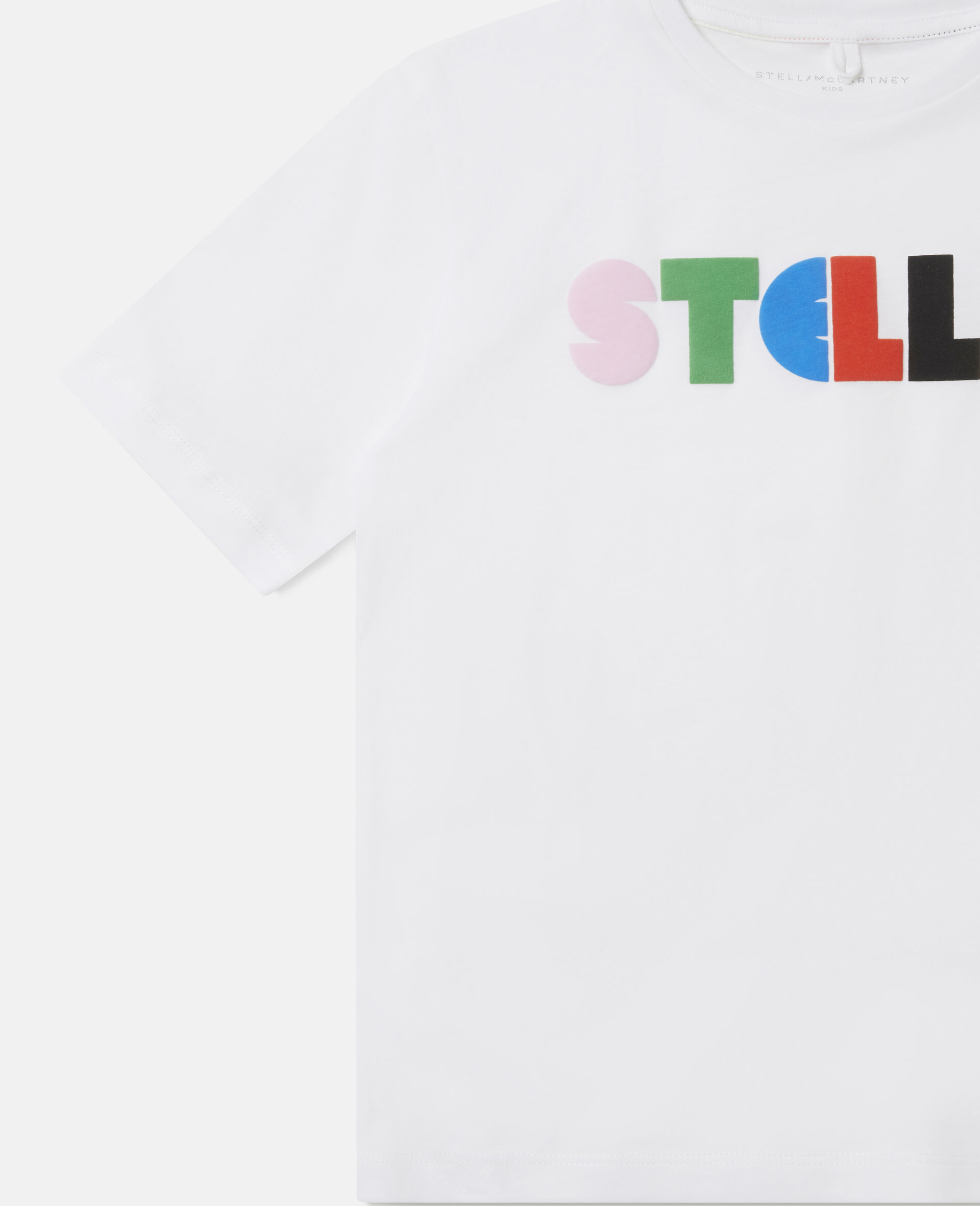 Übergroßes T-Shirt aus Baumwolle mit Stella-Print -Schwarz-large image number 2