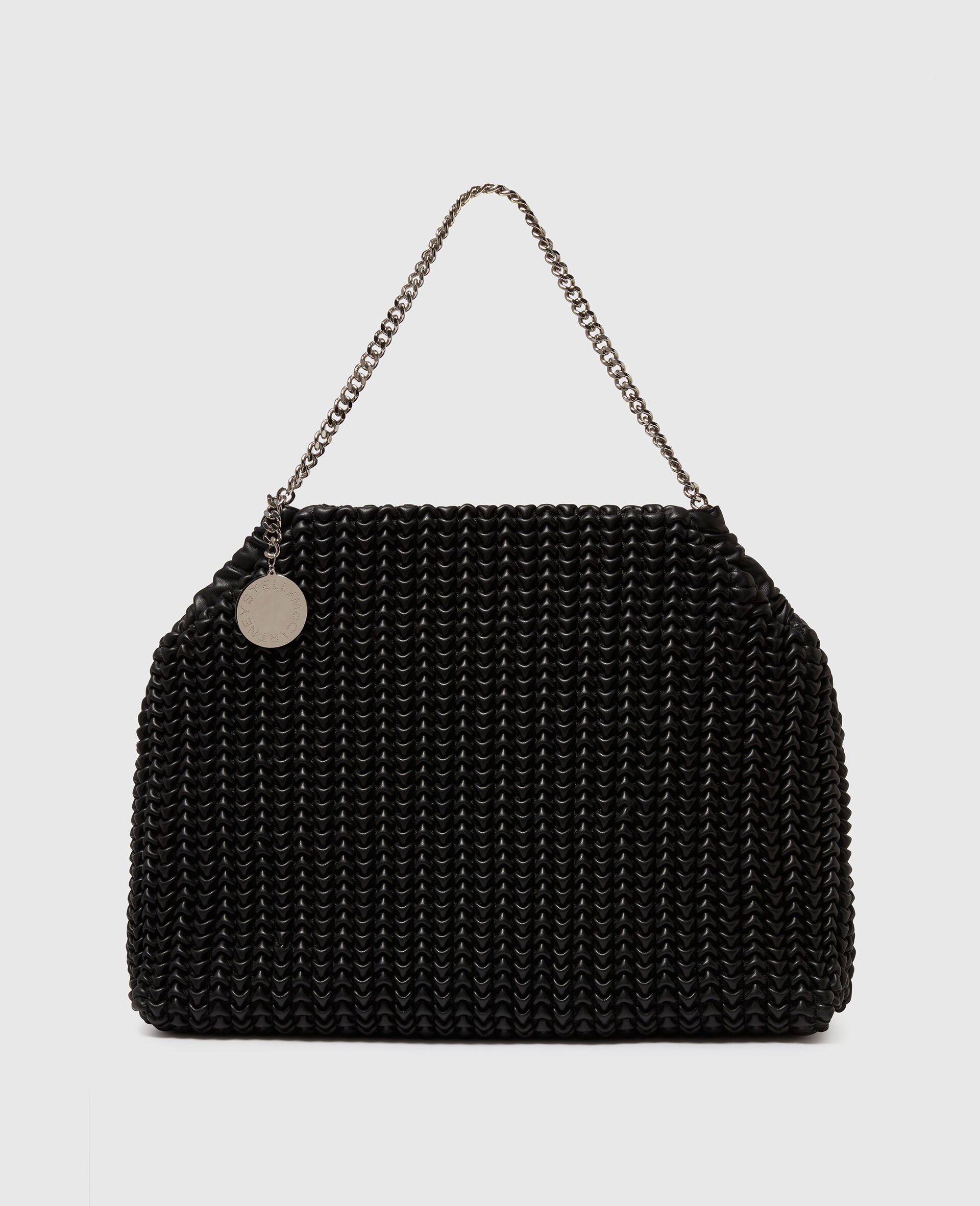 Falabella Popcorn Drawstring Tote Bag-Black-large image number 0