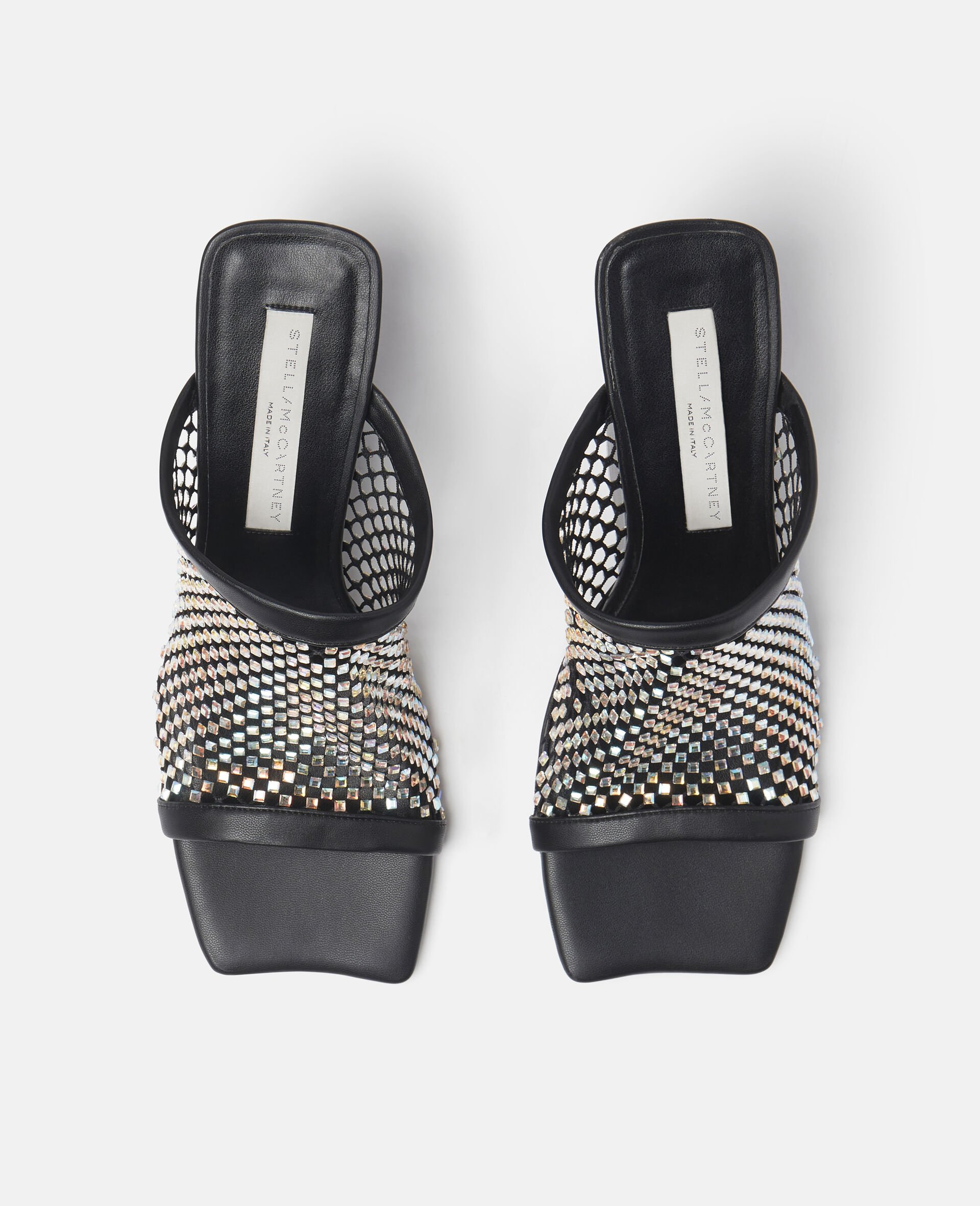 Crystal Mesh Mules-Black-large image number 3