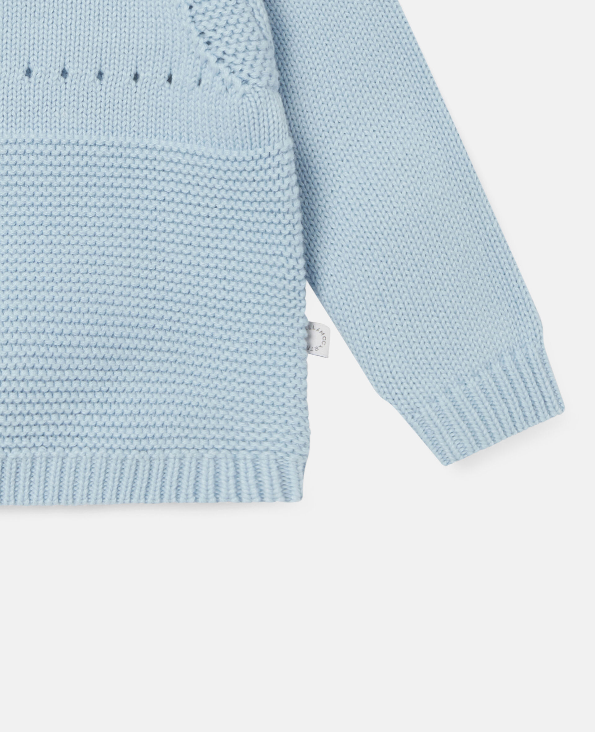 Happy Dog Knit Intarsia Sweater-Blue-large image number 2
