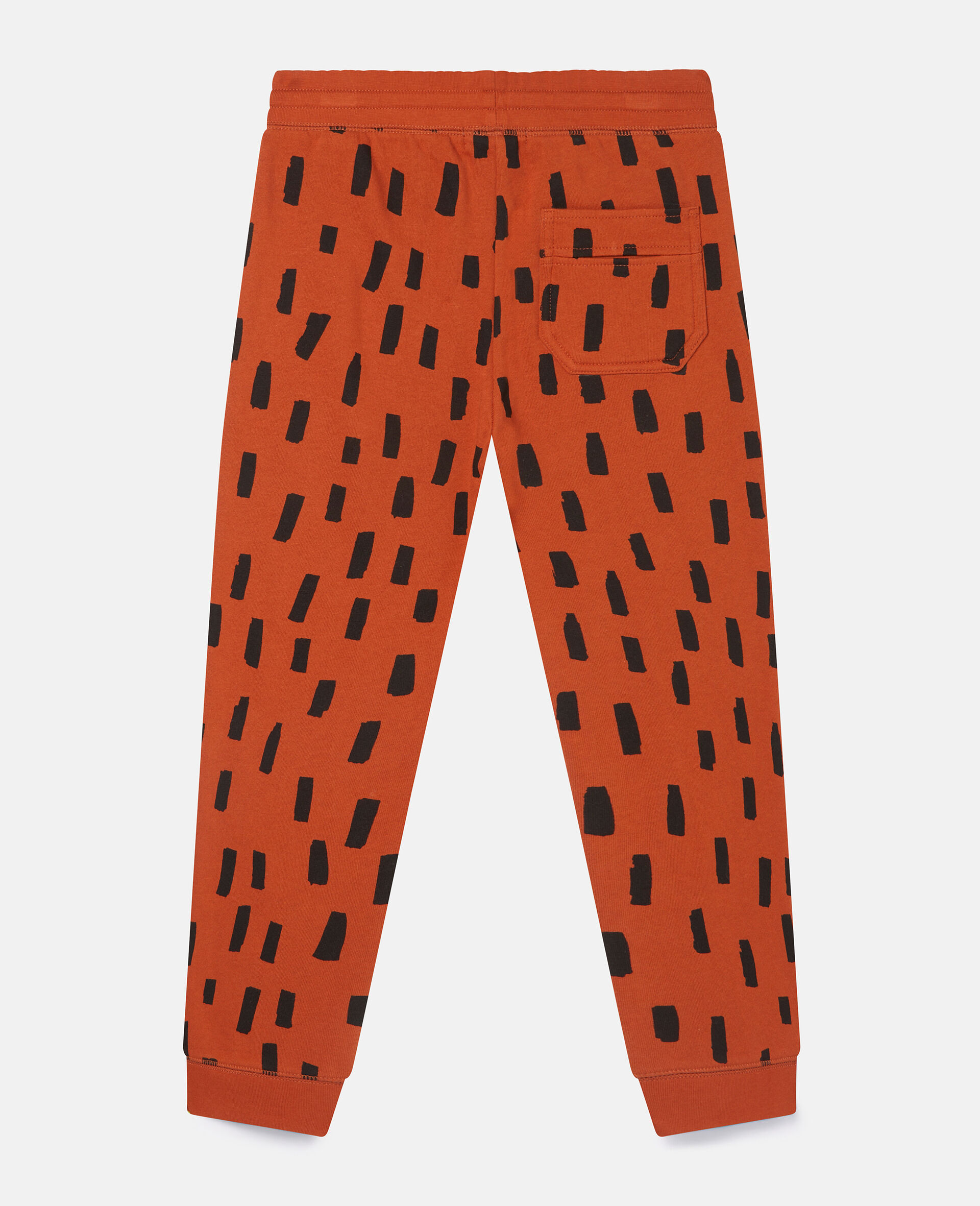 Fox Dot Print Cotton Fleece Joggers-Red-large image number 2