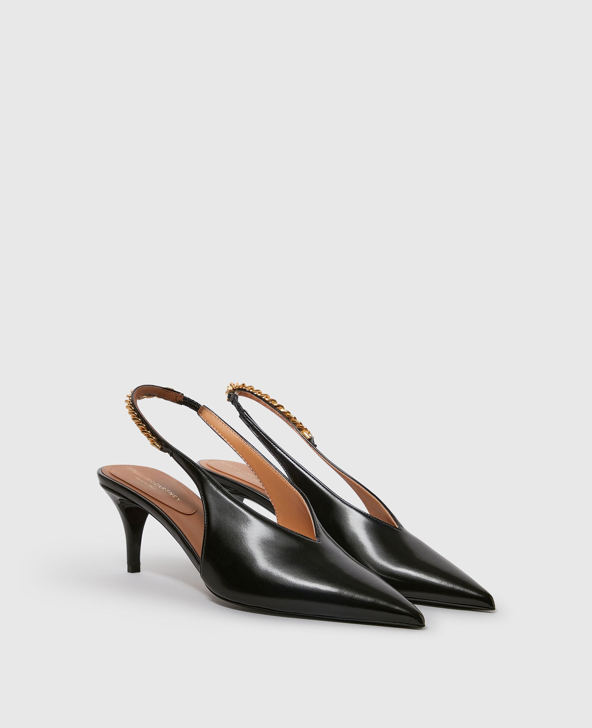 Falabella Slingback Shoes-Black-large image number 2