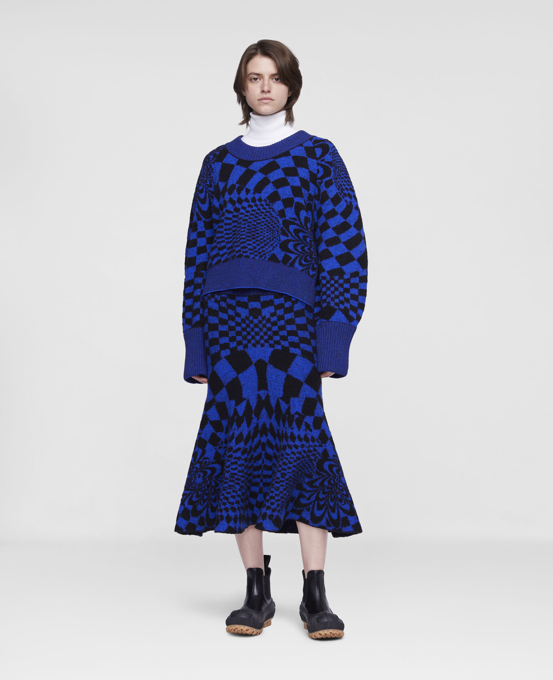 Geometric Pattern Sweater-Multicoloured-large image number 1