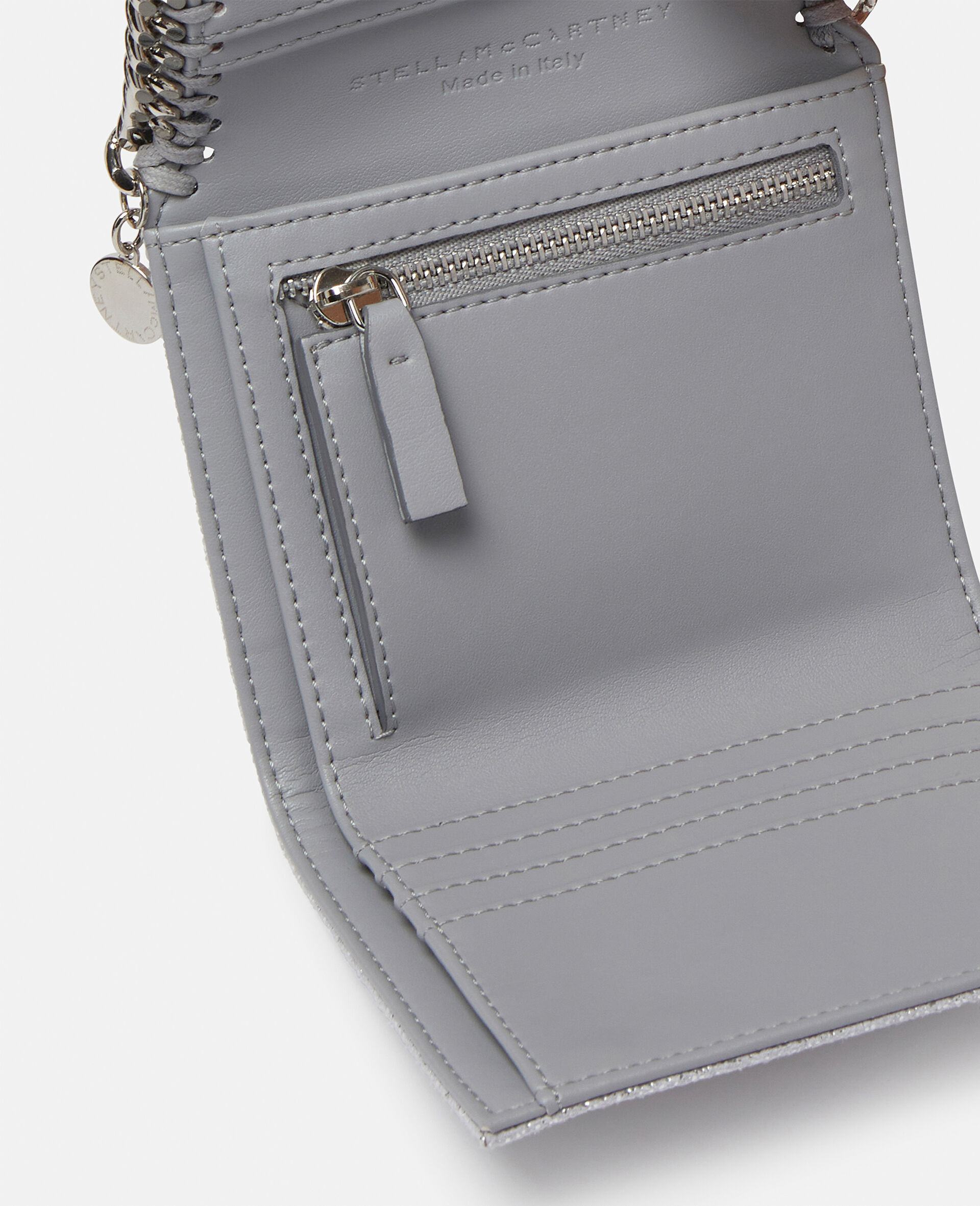 Kleines Portemonnaie Falabella mit Ueberschlag-Silver-large Kleines Portemonnaie Falabella mit Ueberschlag-Silver-large image number 2