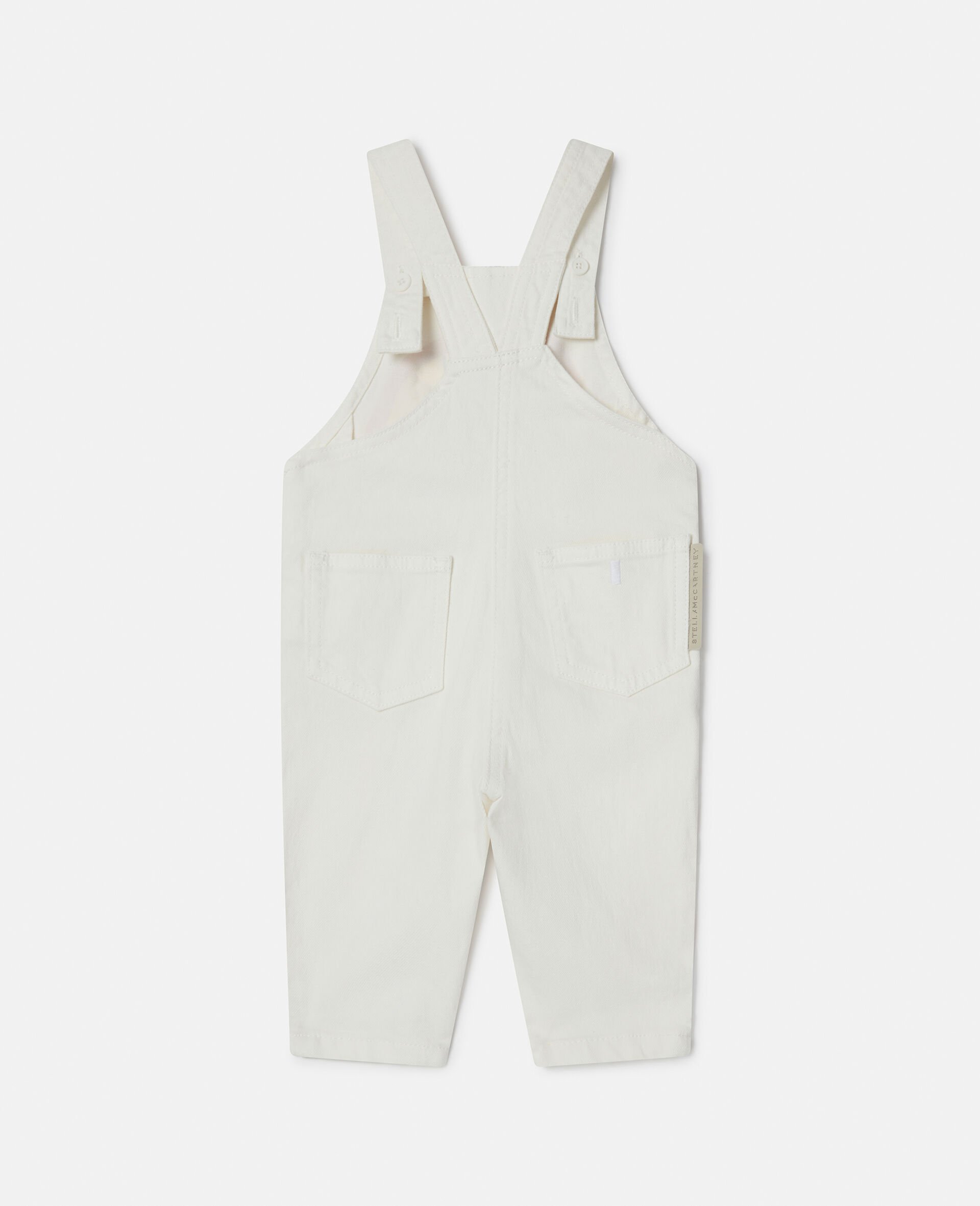 Rollerskate Rainbow Dungarees-Cream-large image number 2