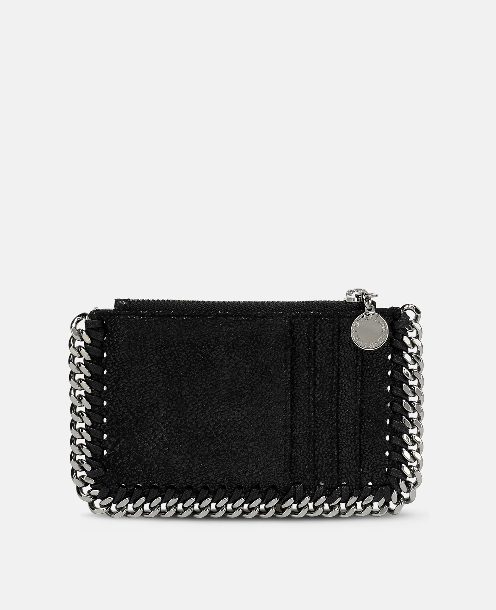Women Black Falabella zipper Cardholder | Stella McCartney US