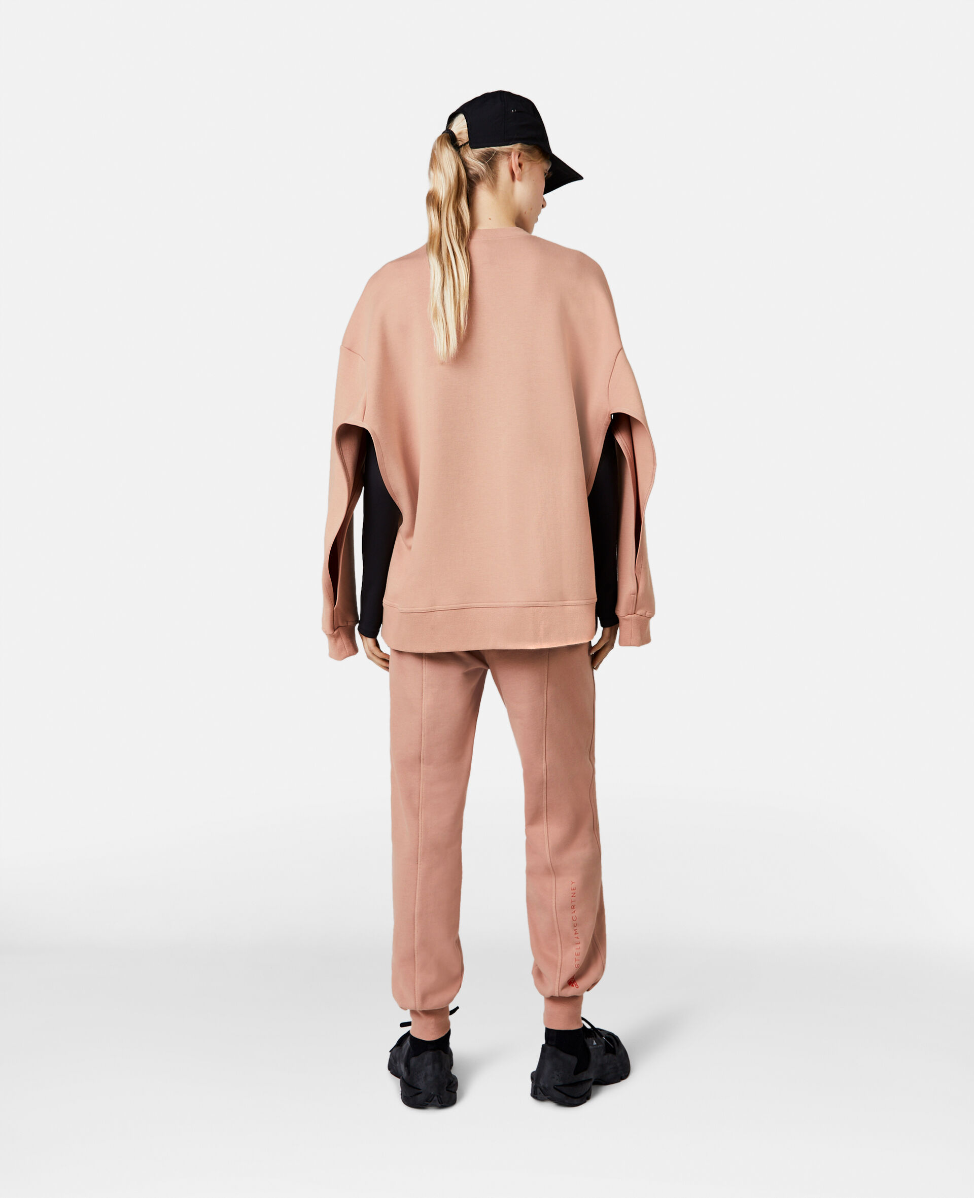 TruePurpose Split Sleeve Sweatshirt-Beige-large image number 2