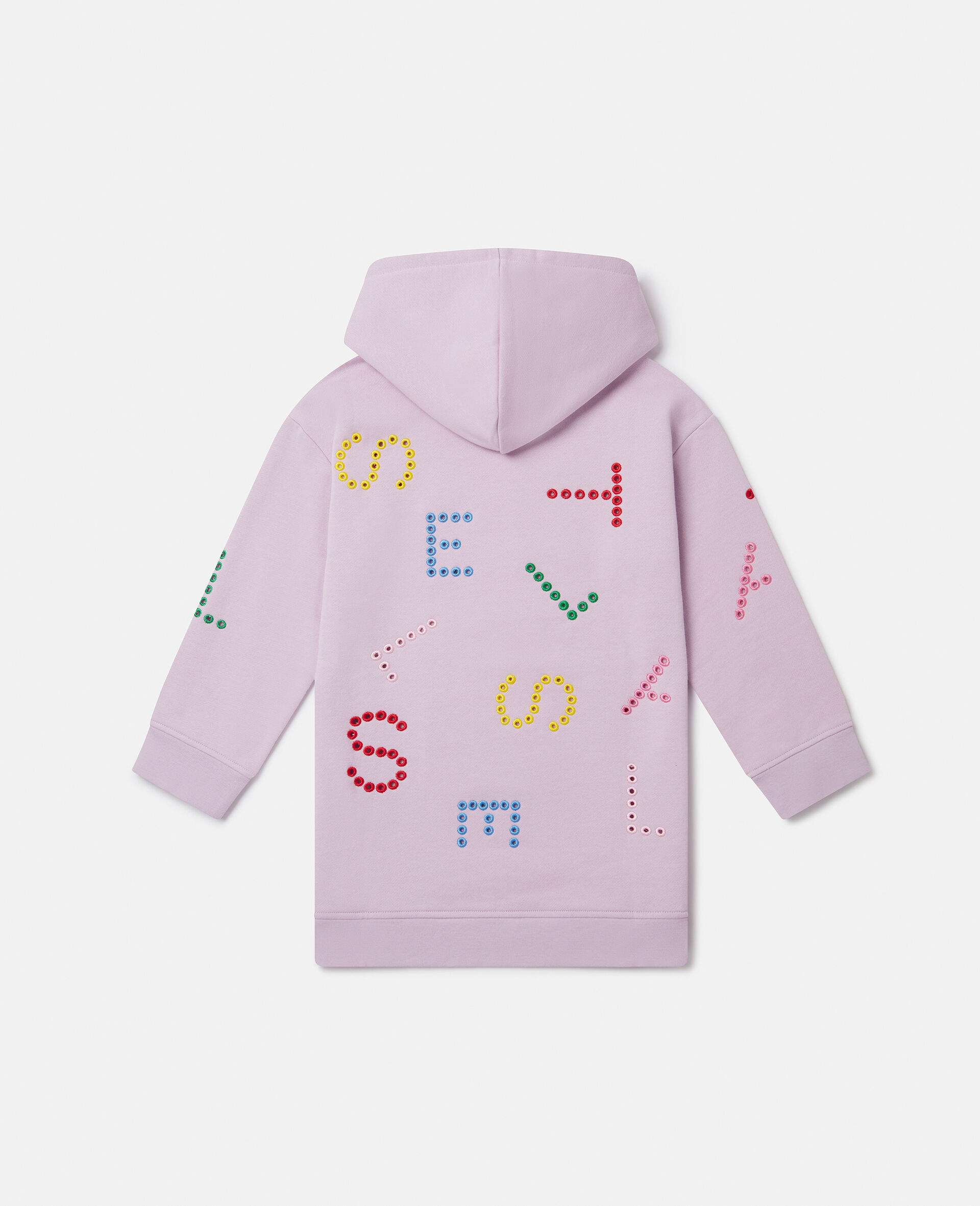 Stella Pattern Hoodie Dress-Pink-large Stella Pattern Hoodie Dress-Pink-large image number 2