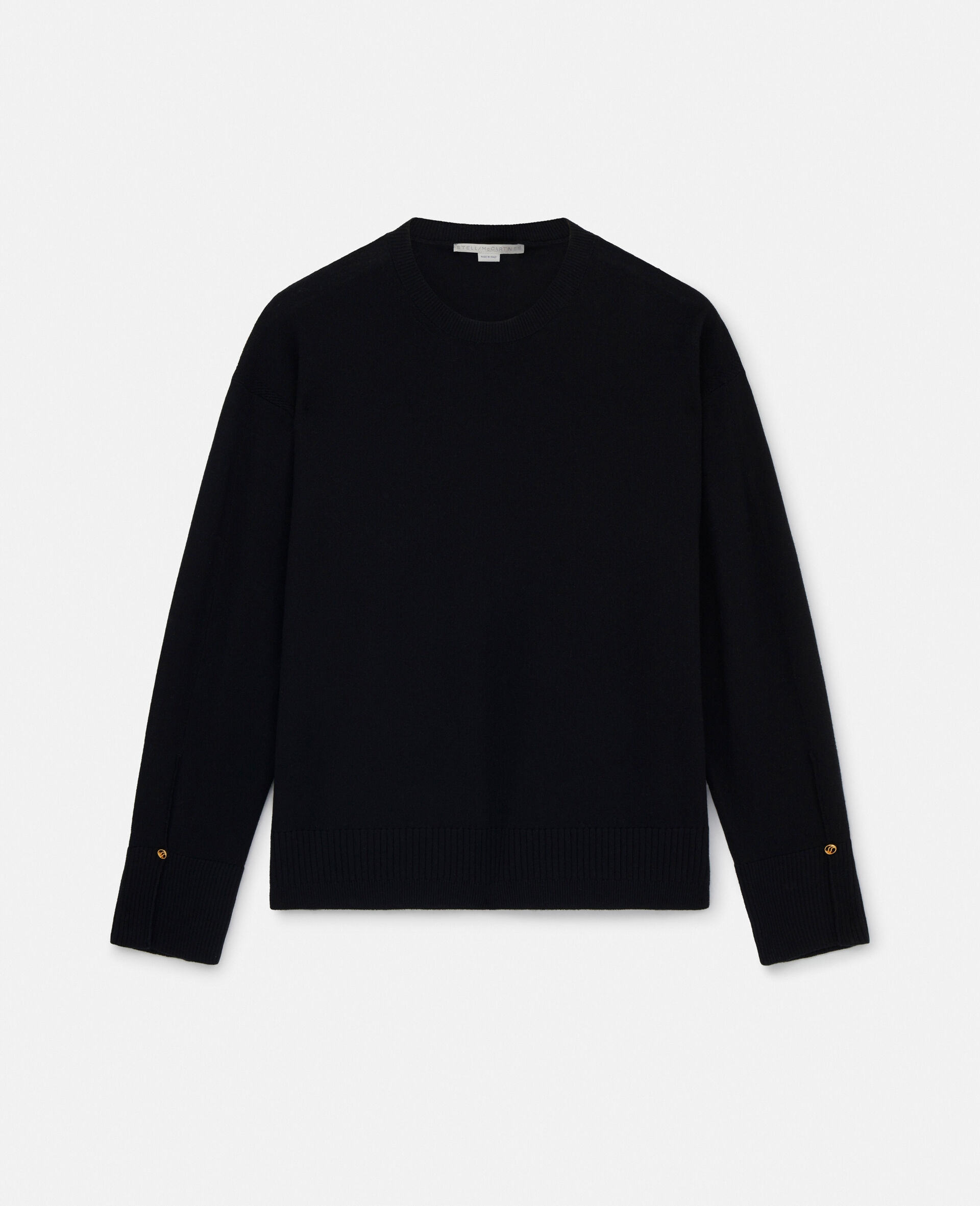 스텔라 아이코닉 스플릿 커프 스웨터-블랙-medium