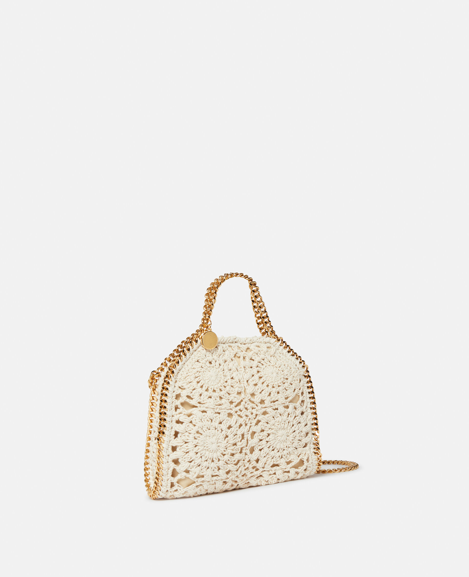 Falabella Cotton Crochet Tiny Tote Bag-Green-large image number 1