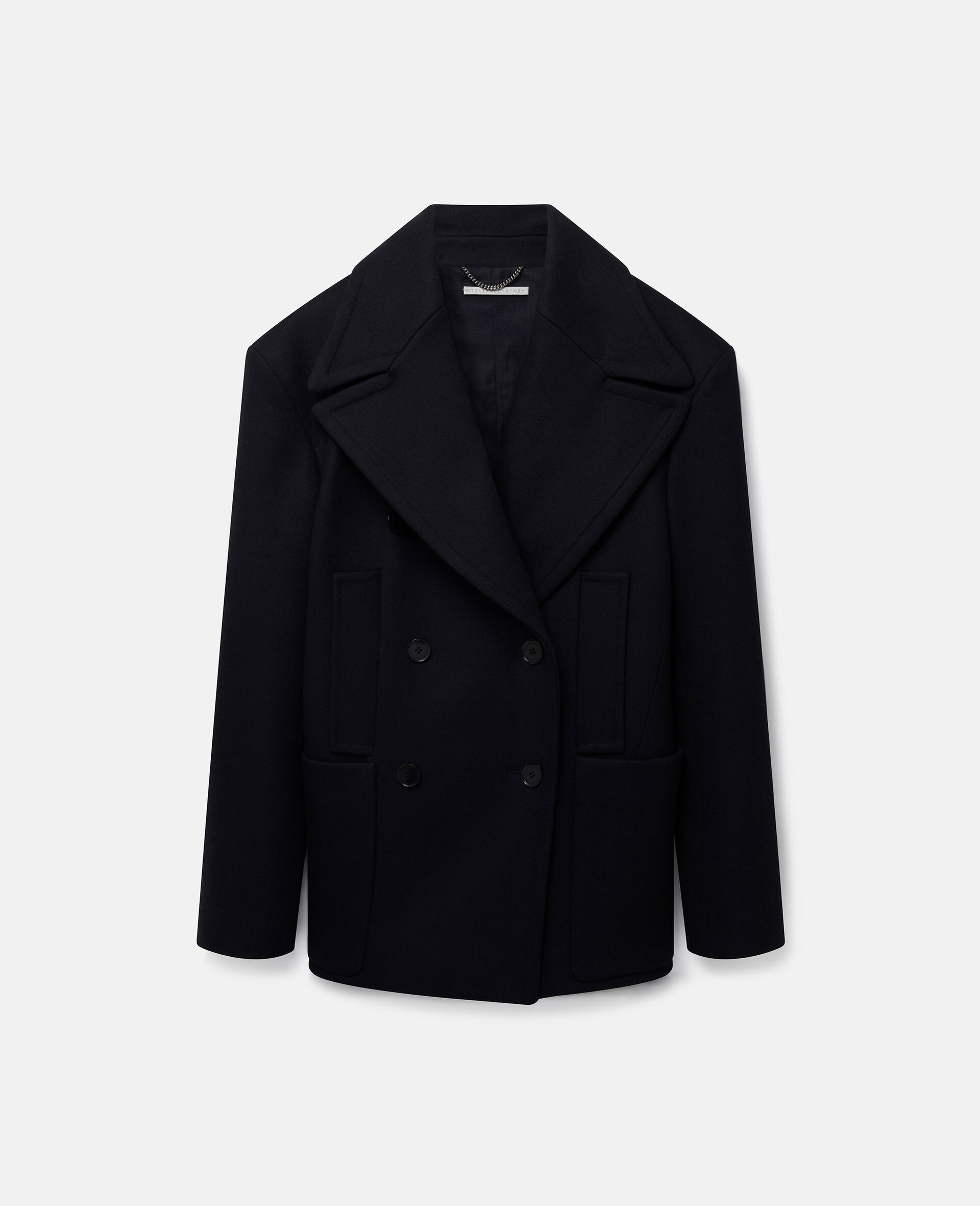 Double-Breasted Peacoat-Multicolour-large Double-Breasted Peacoat-Multicolour-large image number 0