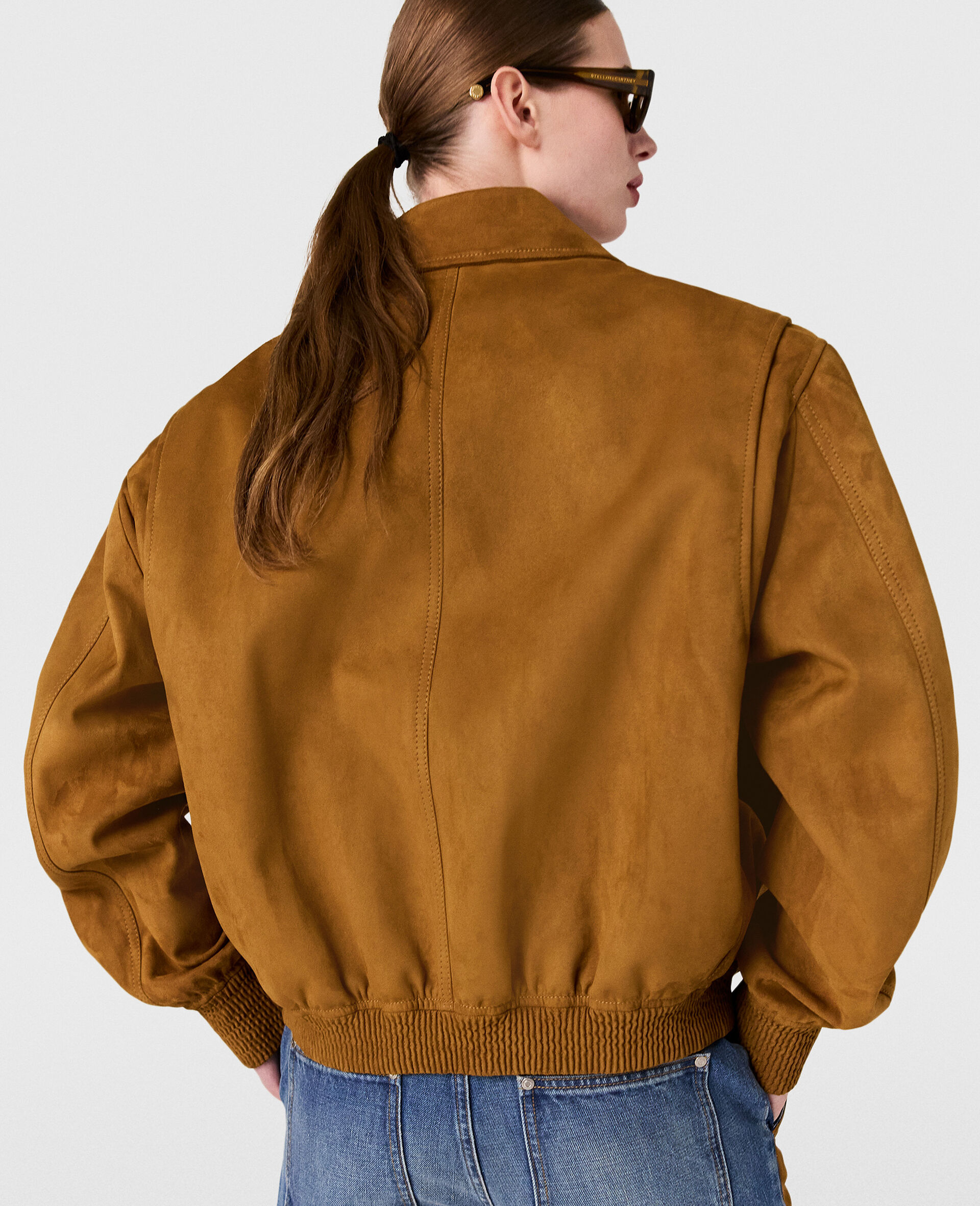 Kastenförmige Feldjacke mit Kragen-Brown-large image number 4