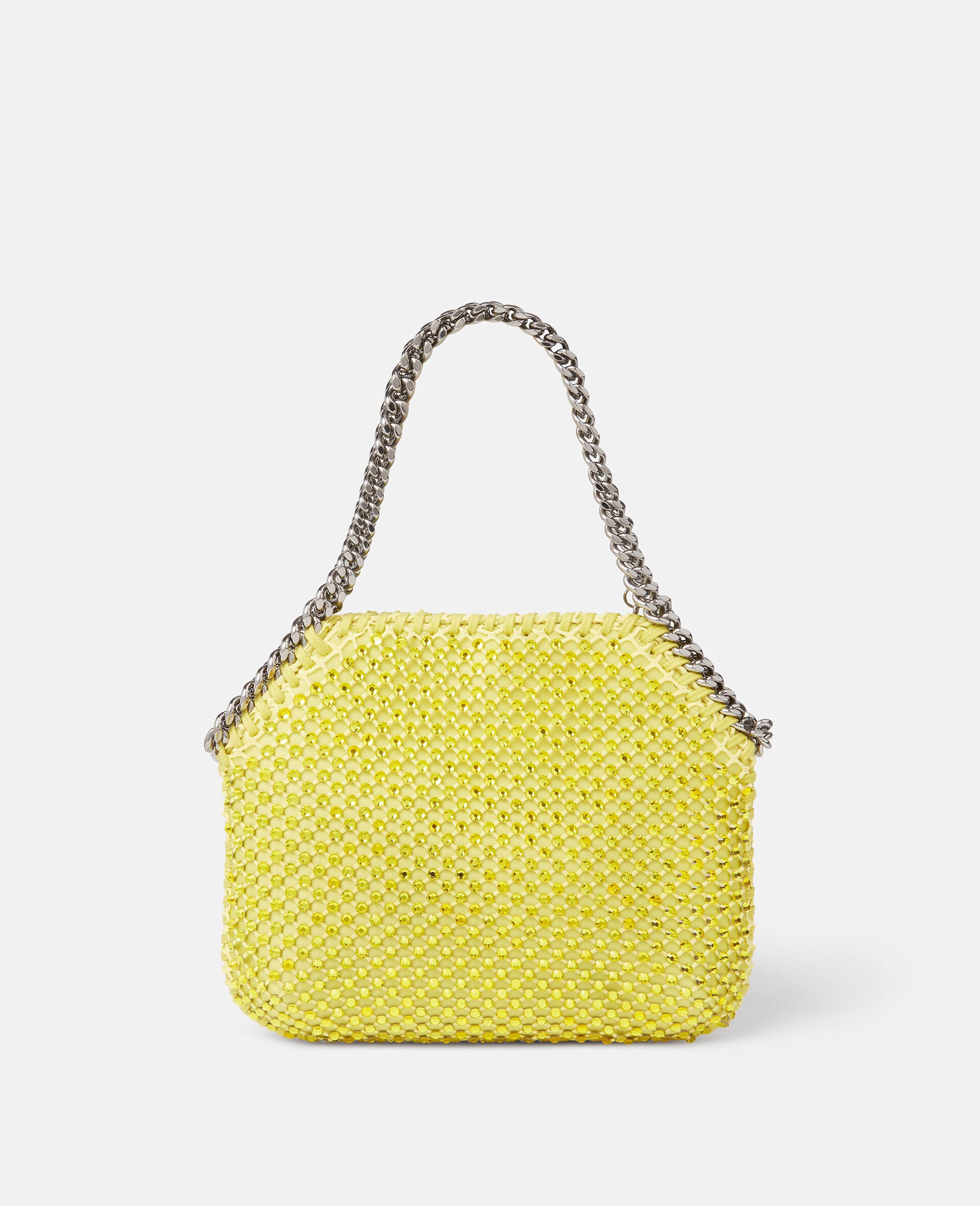 Falabella Crystal Mesh Mini Tote Bag-Grey-large image number 3