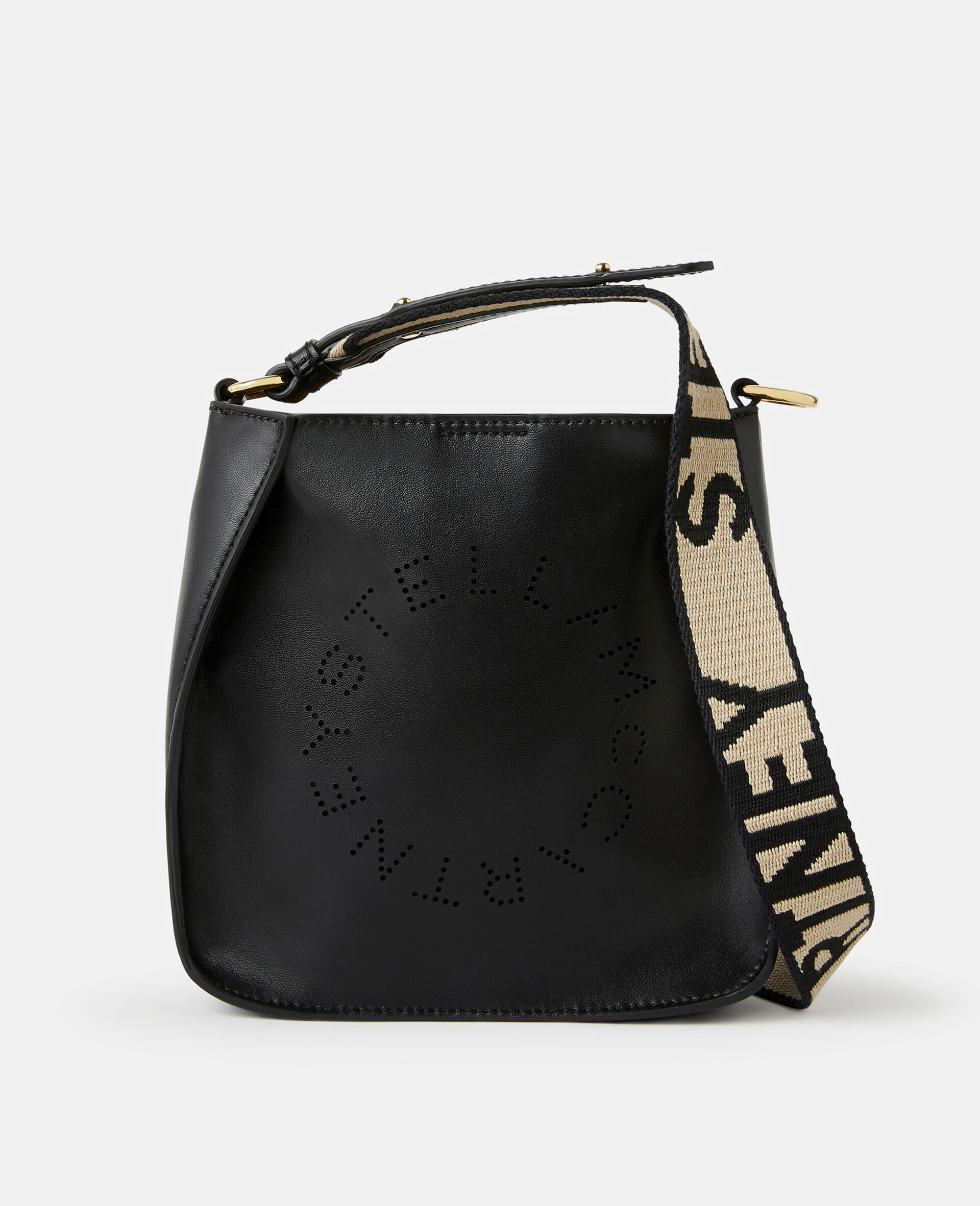 Mini Stella Logo Shoulder Bag -Black-large image number 0