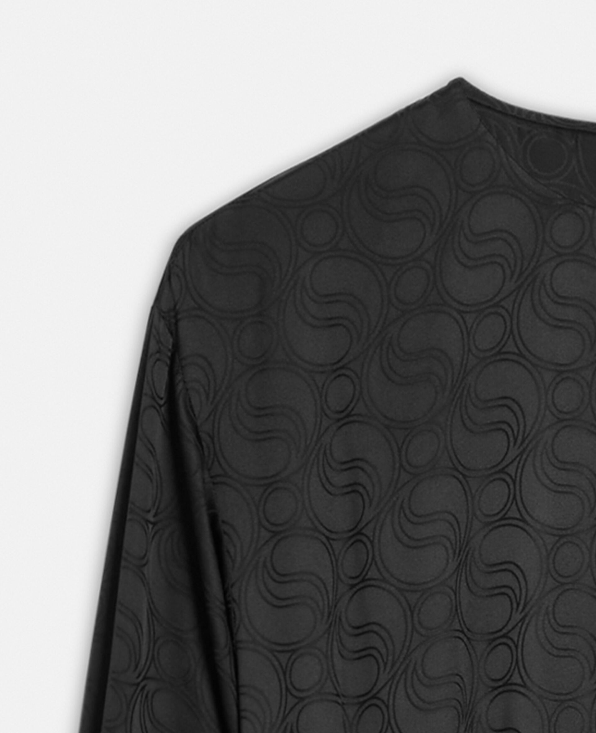 S-Wave Jacquard Top-Black-large image number 1