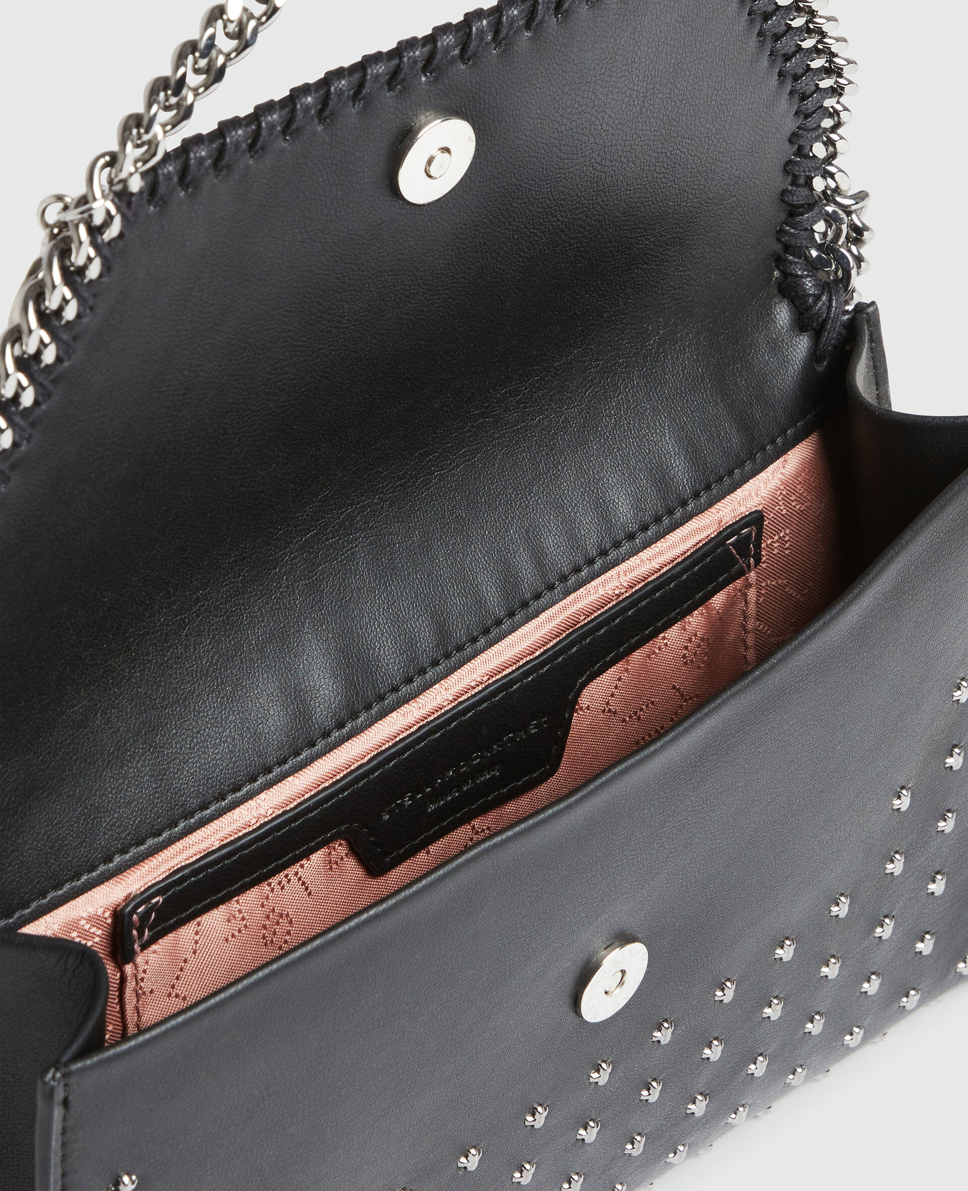 Limited-Edition Falabella Star Studs Wallet Crossbody Bag-Black-large image number 4