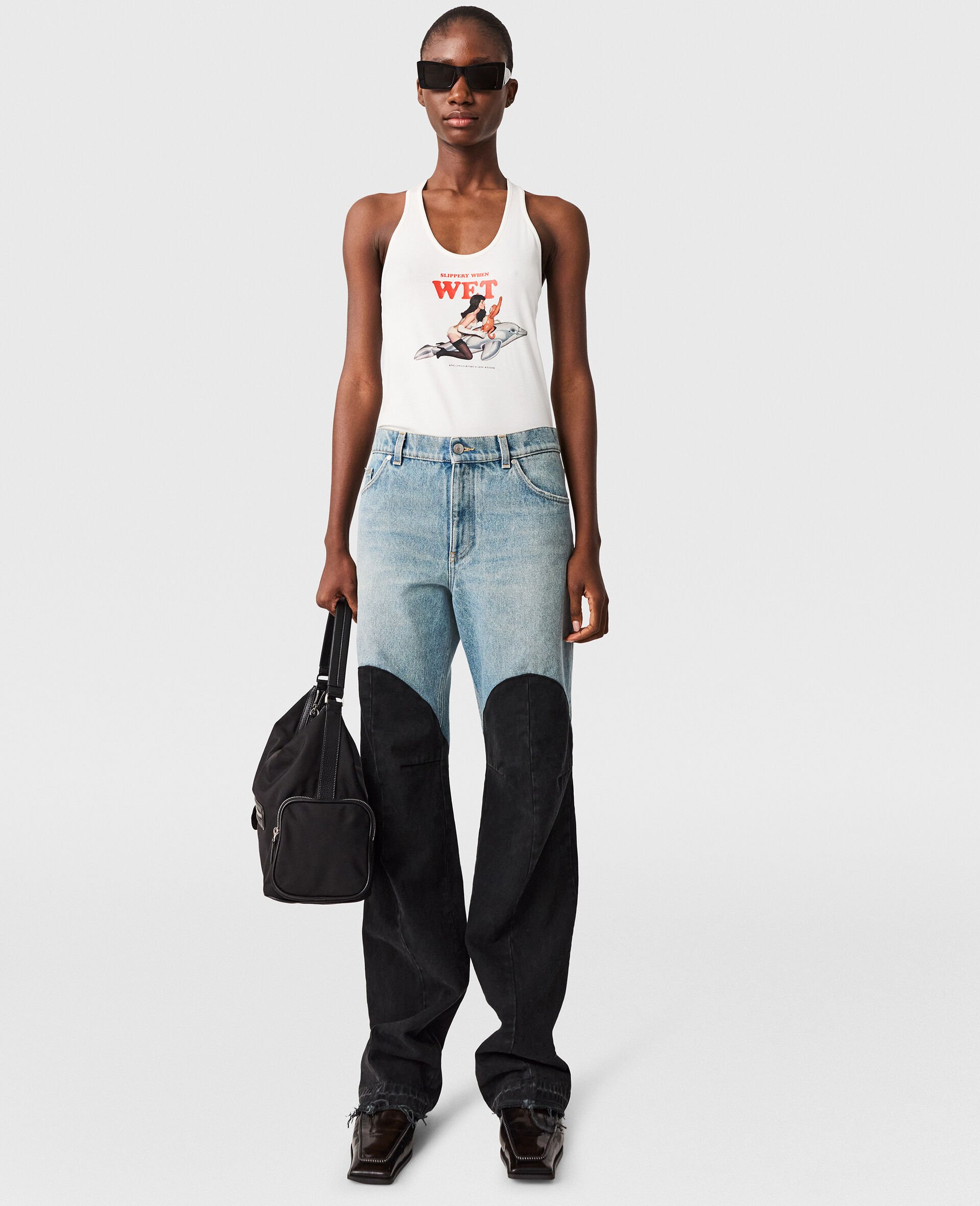 Jeff Koons Slippery When Wet Tank-White-large image number 4