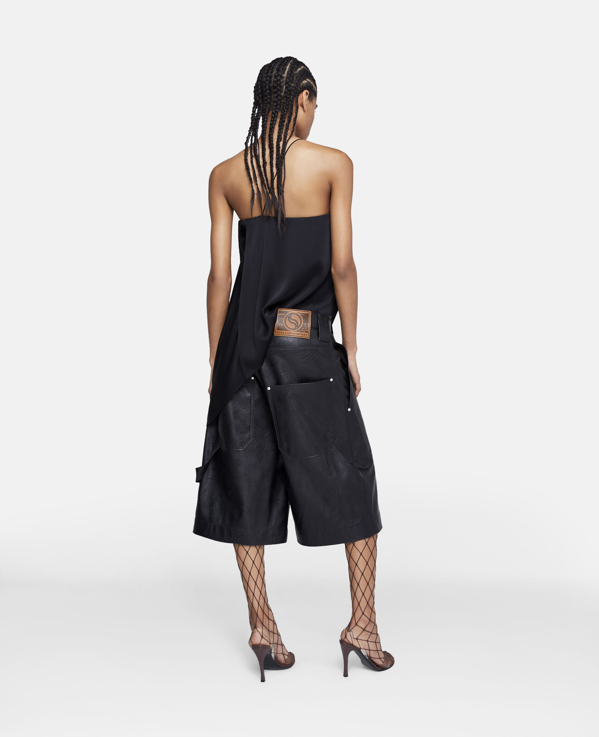 Alter Mat Knee-Length Shorts-Black-large image number 2